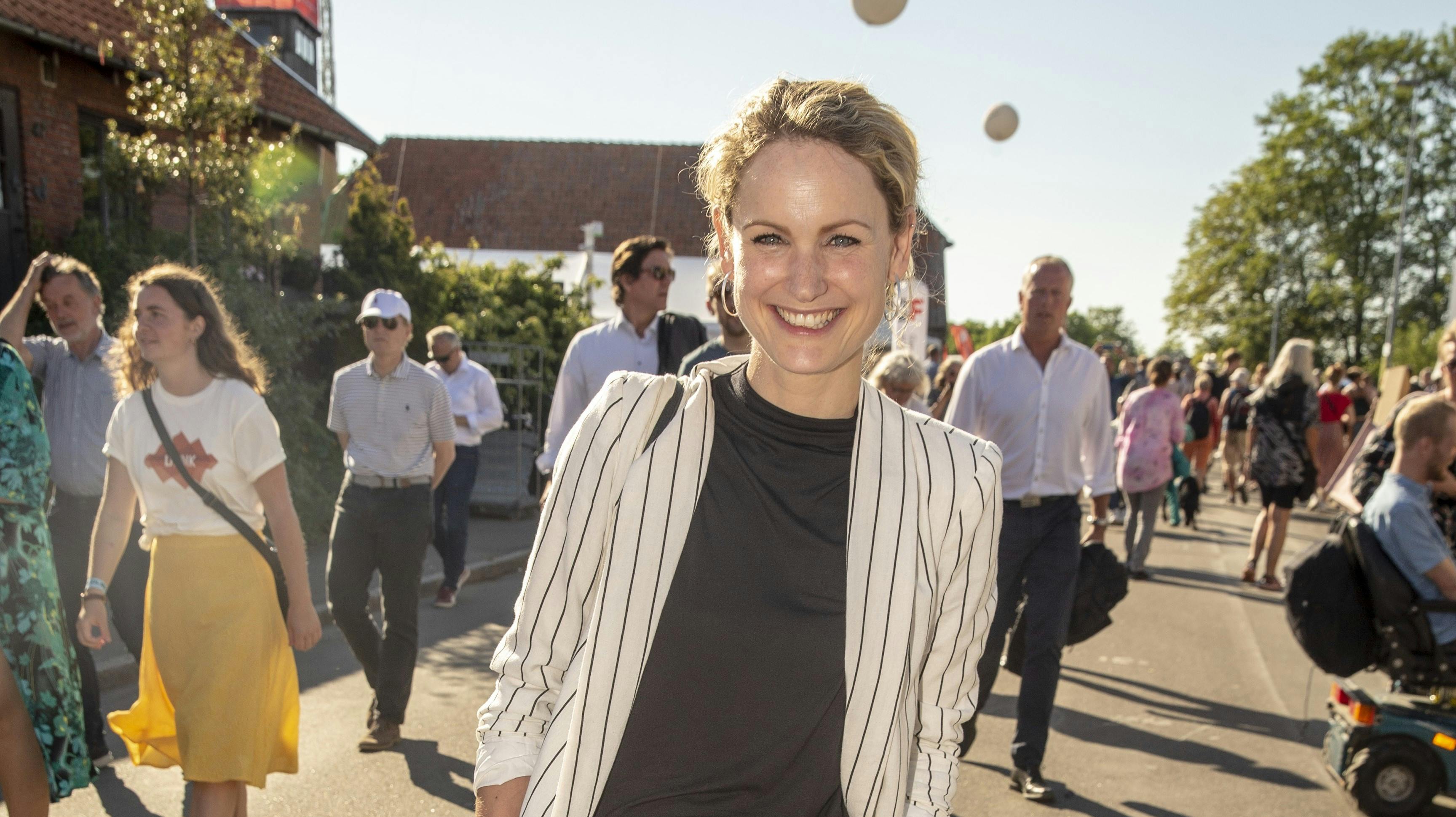 Pernille Skipper under årets Folkemøde på Bornholm - nu sætter hun snart kursen mod USA.
