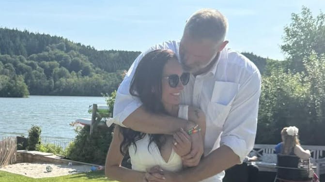 Chris Christoffersen og Camilla sagde ja til hinanden 21. juni.