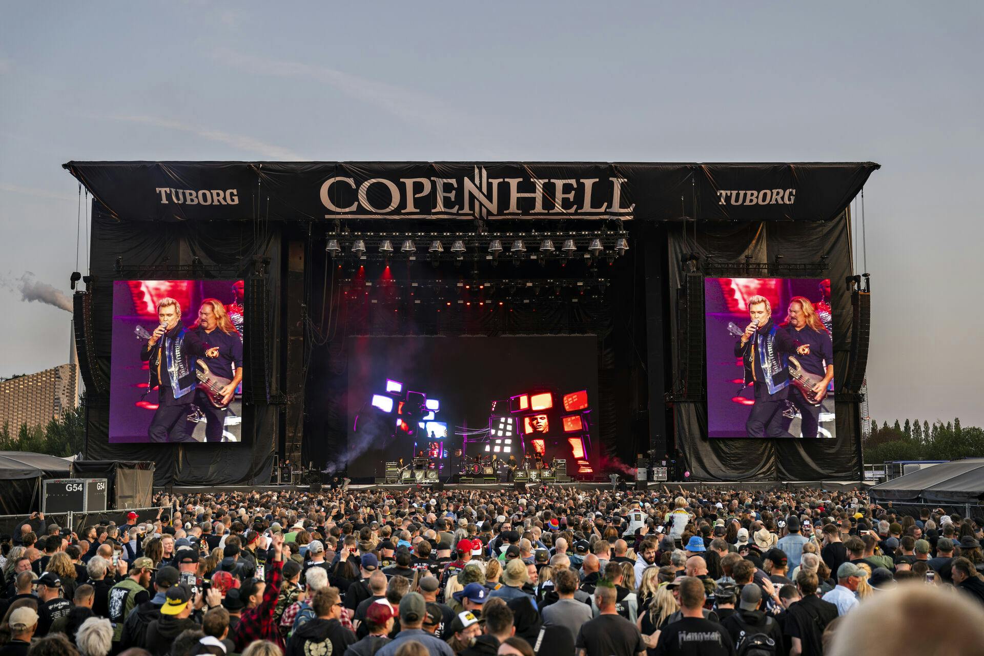 Billy Idol på Helviti scenen under Copenhell heavy Metal festival på Refshaleøen fredag den 20. Juni 2025. (Foto: Torben Christensen/Scanpix 2025)