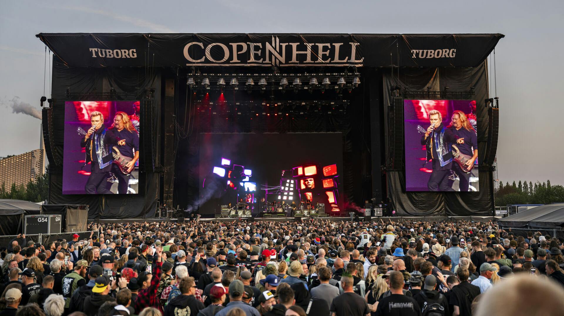 Billy Idol på Helviti scenen under Copenhell heavy Metal festival på Refshaleøen fredag den 20. Juni 2025. (Foto: Torben Christensen/Scanpix 2025)