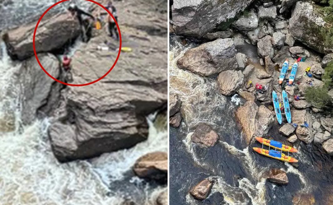 En turist har fået amputeret benet i en 20 timer lang og desperat redningsaktion på Tasmanien