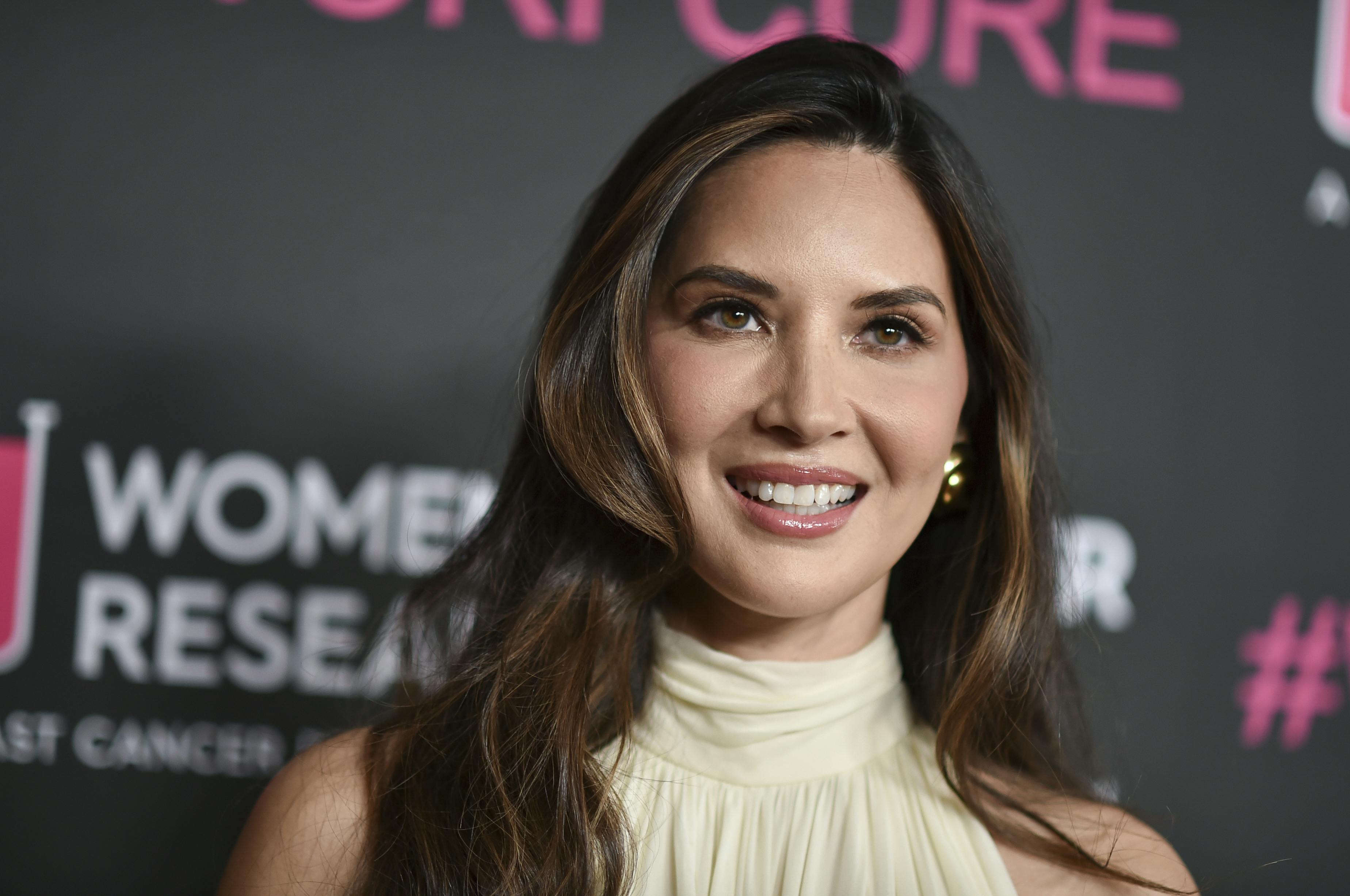 Olivia Munn arrives at An Unforgettable Evening on Monday, April 28, 2025, at The Beverly Hilton in Beverly Hills, Calif. (Photo by Richard Shotwell/Invision/AP)