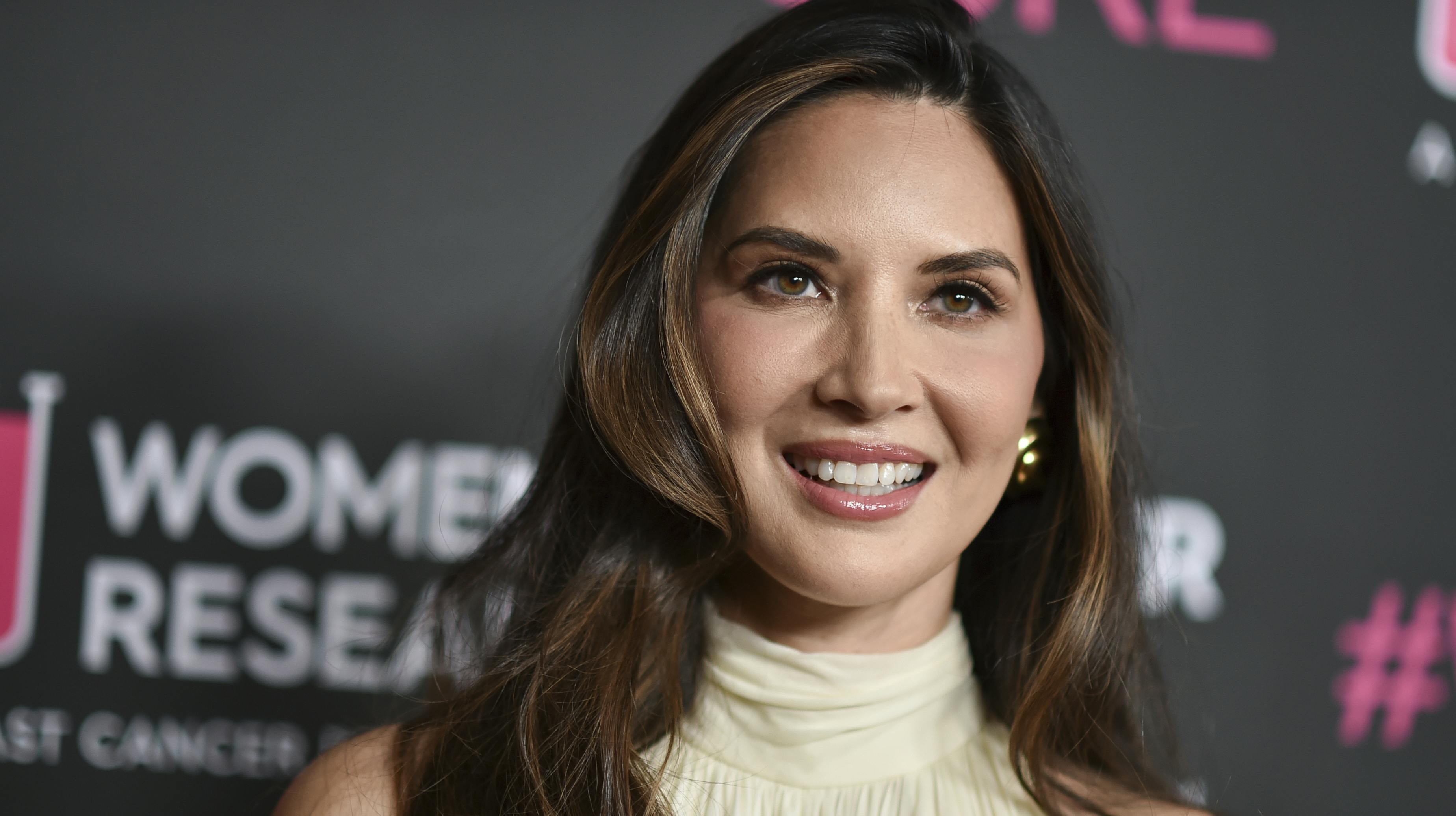 Olivia Munn arrives at An Unforgettable Evening on Monday, April 28, 2025, at The Beverly Hilton in Beverly Hills, Calif. (Photo by Richard Shotwell/Invision/AP)