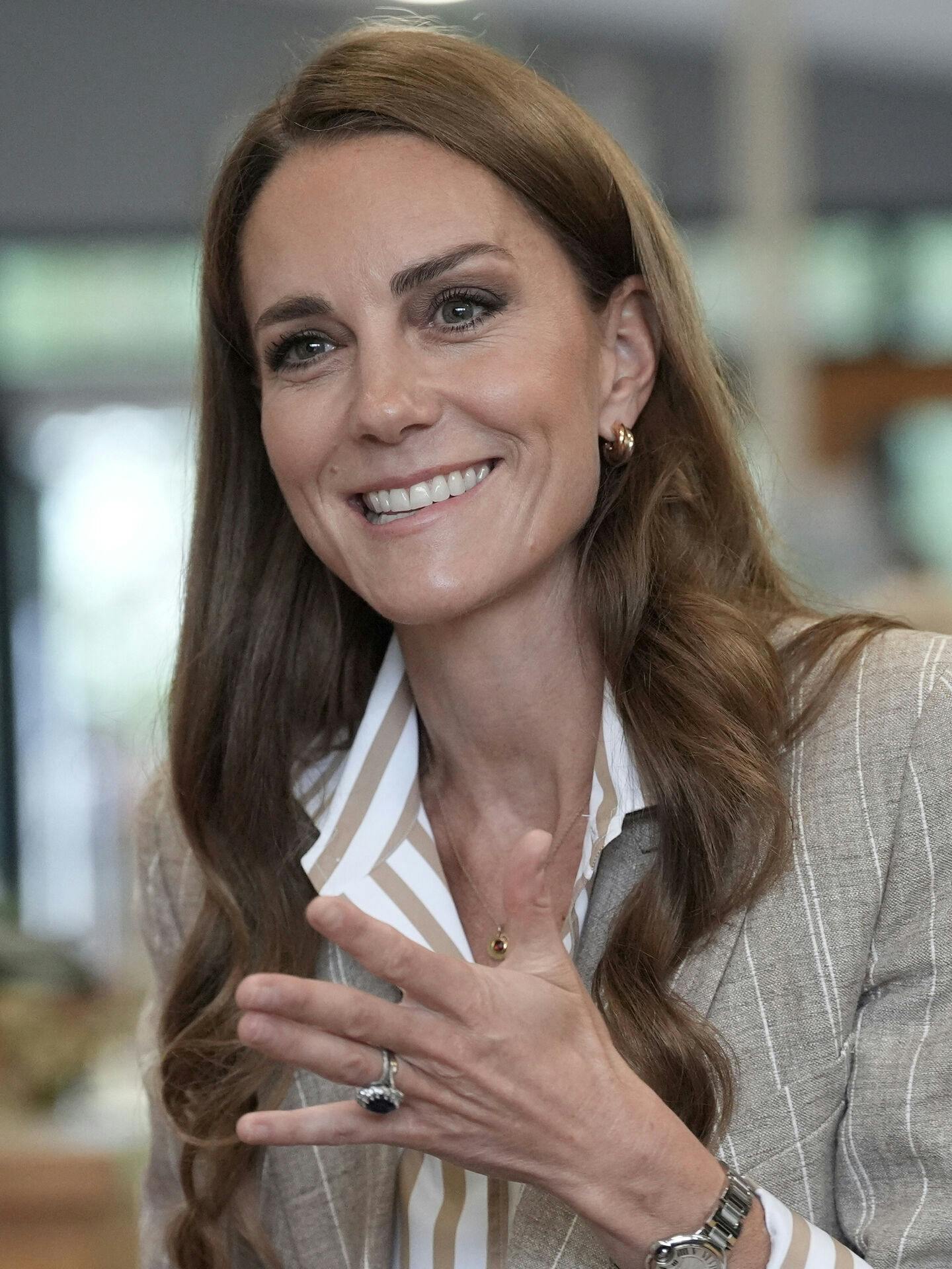 Selvom det har været en svær tid for prinsesse Kate, så var der alligevel overskud til at smile i forbindelse med hospitalsbesøget.