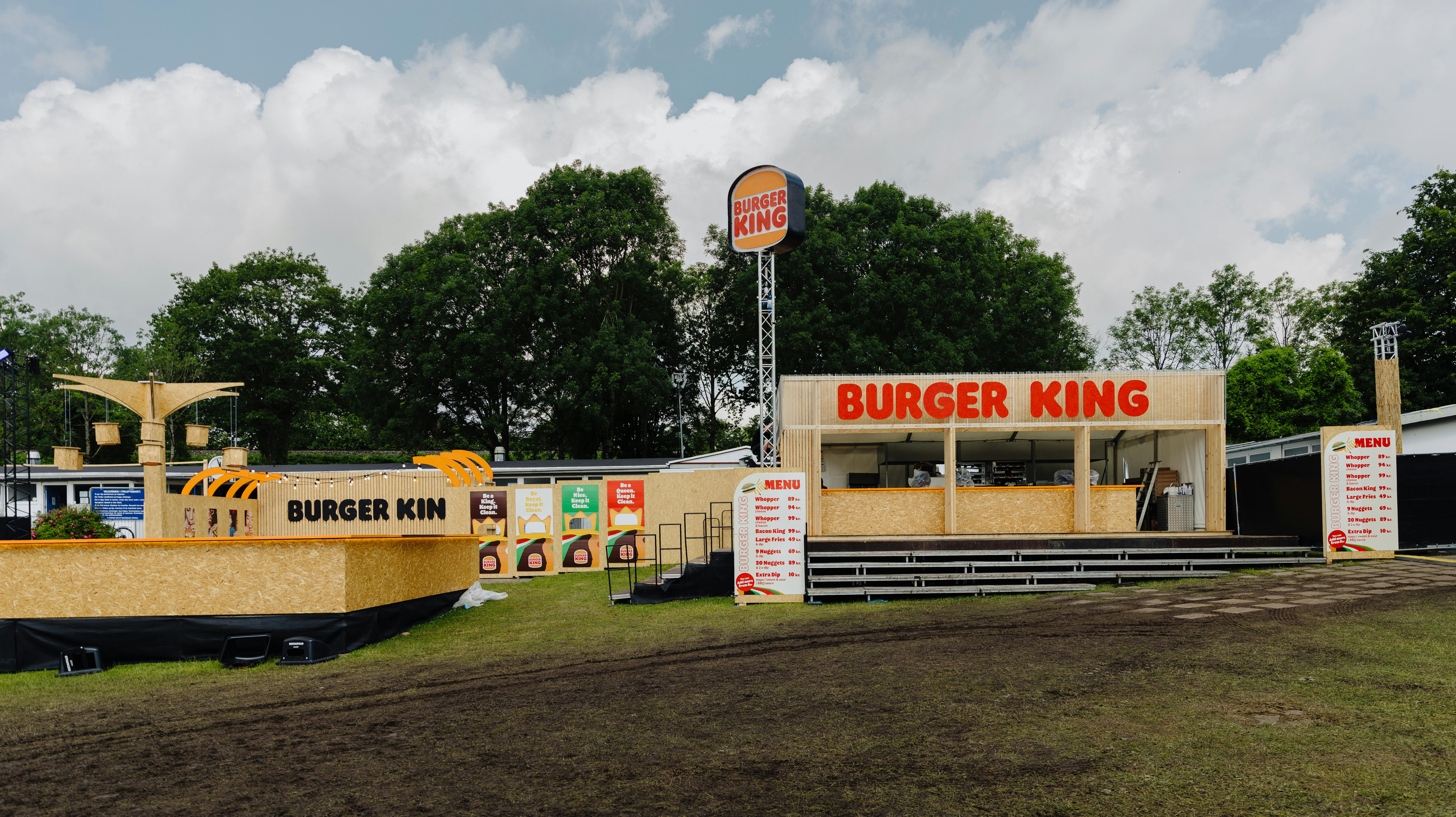 Det krævede et hold på 50 ansatte at drive Burger King-boden på Tinderbox i år.