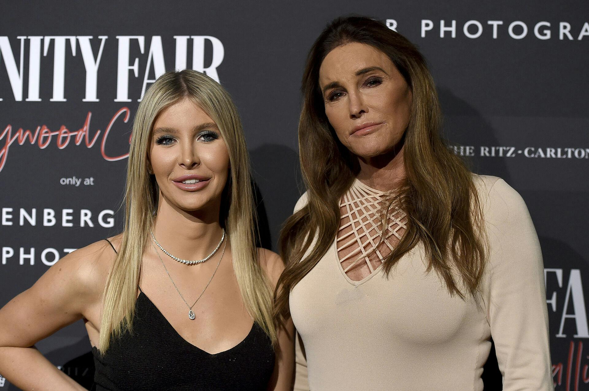 Caitlyn Jenner and Sophia Hutchins arrive at the Annenberg Space for Photography's Vanity Fair: Hollywood Calling Exhibit Opening on Tuesday, Feb. 4, 2020 in Los Angeles. (Photo by Jordan Strauss/Invision/AP)