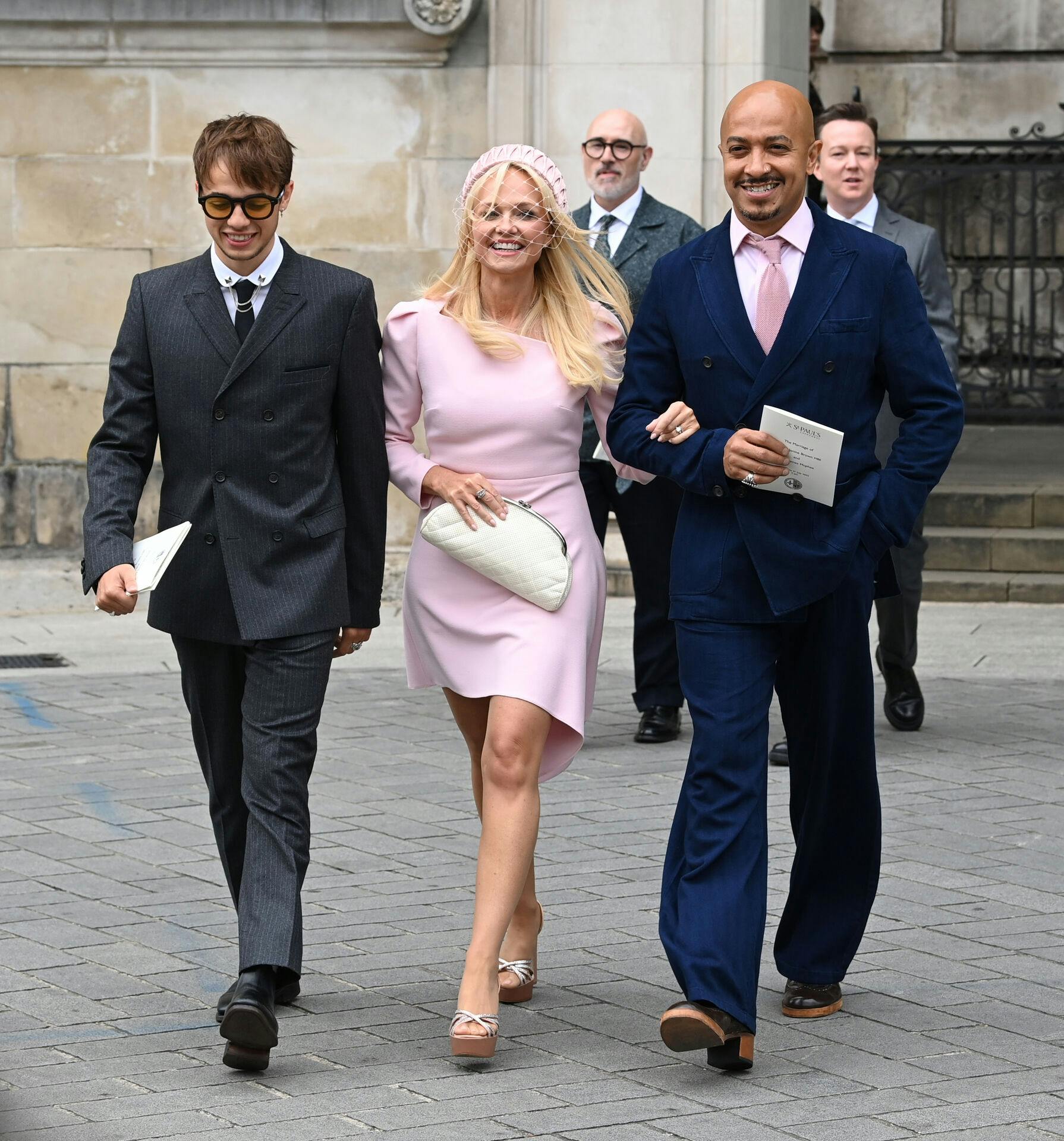 Baby Spice aka Emma Bunton gæstede også brylluppet. De resterende Spice Girls-stjerner var dog ikke at se ved lørdagens bryllup.