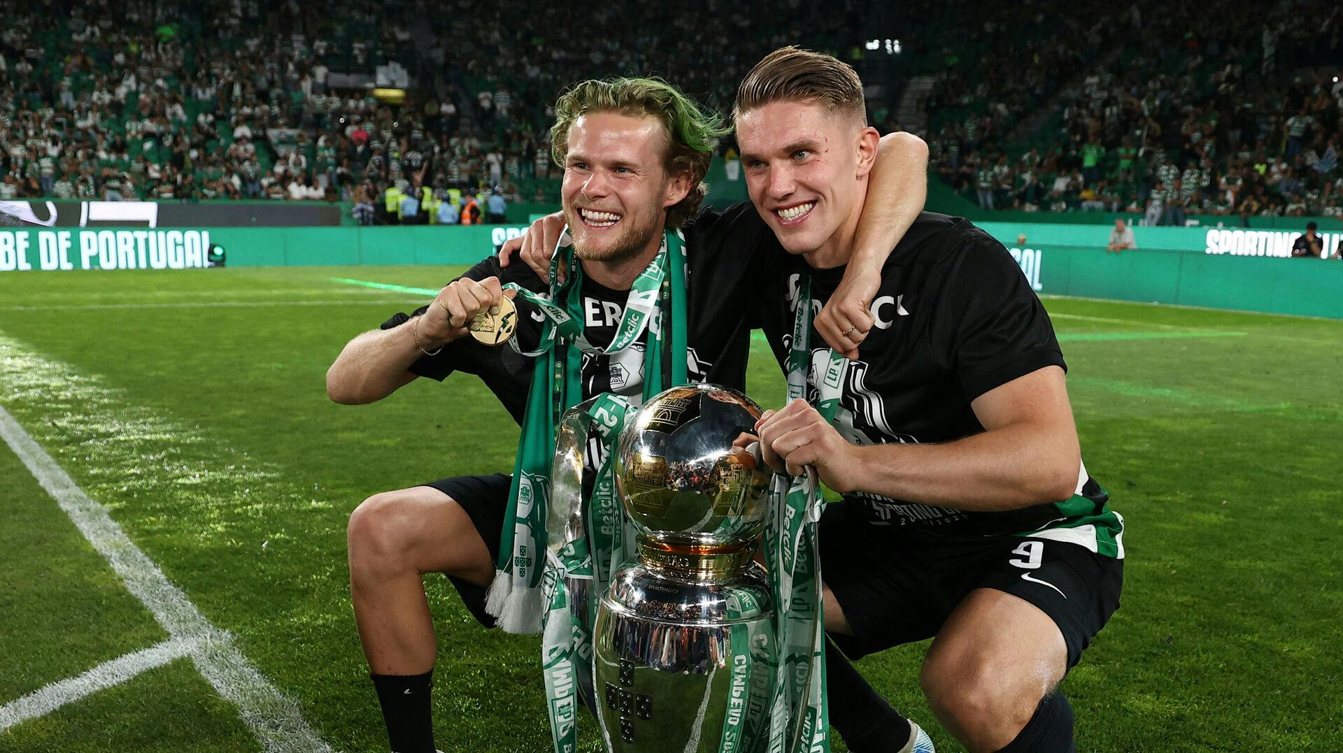 Morten Hjulmand og Viktor Gyokeres har virkelig fundet hinanden i Portugal, og det er ikke kun på banen.