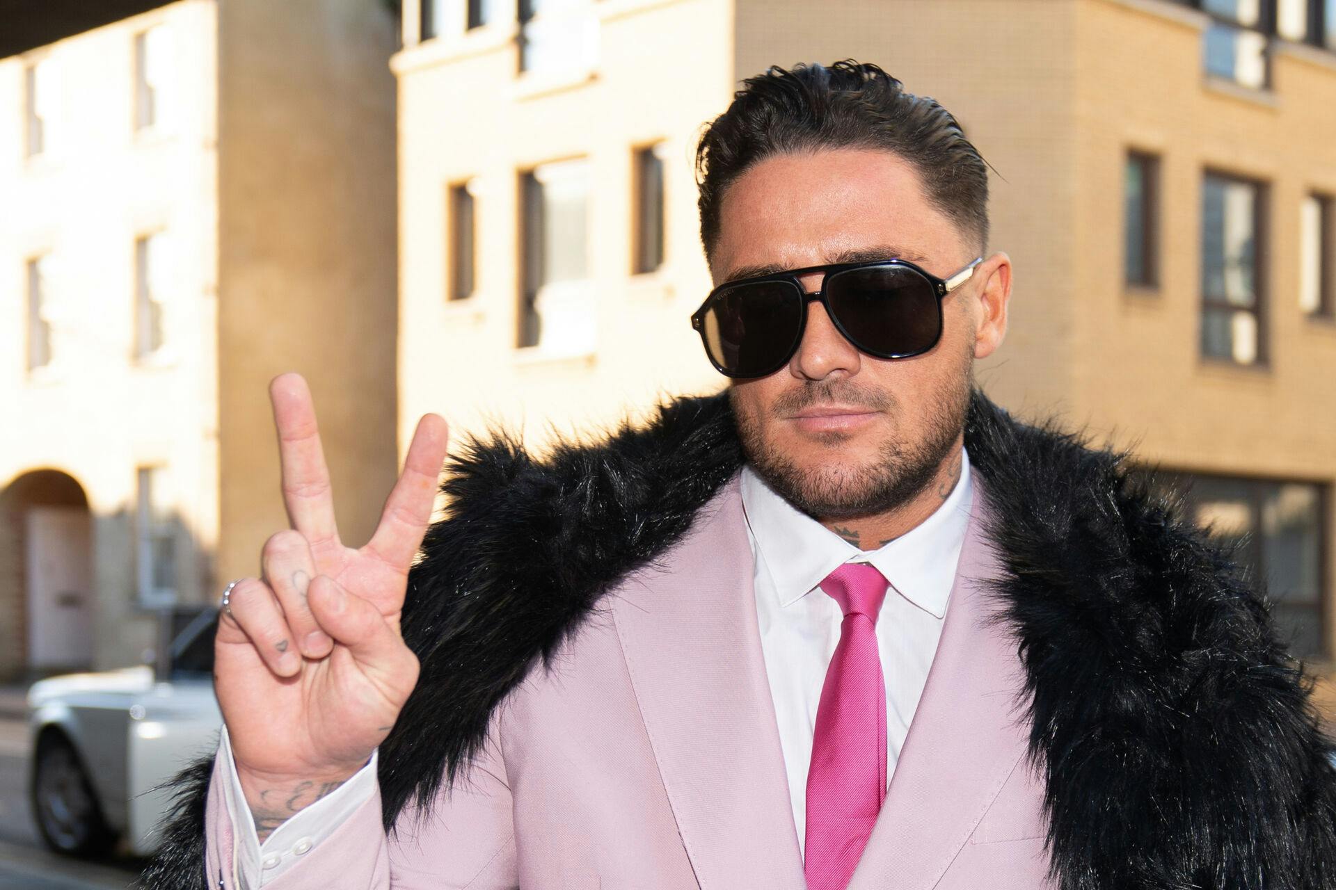 Reality TV star Stephen Bear arrives at C