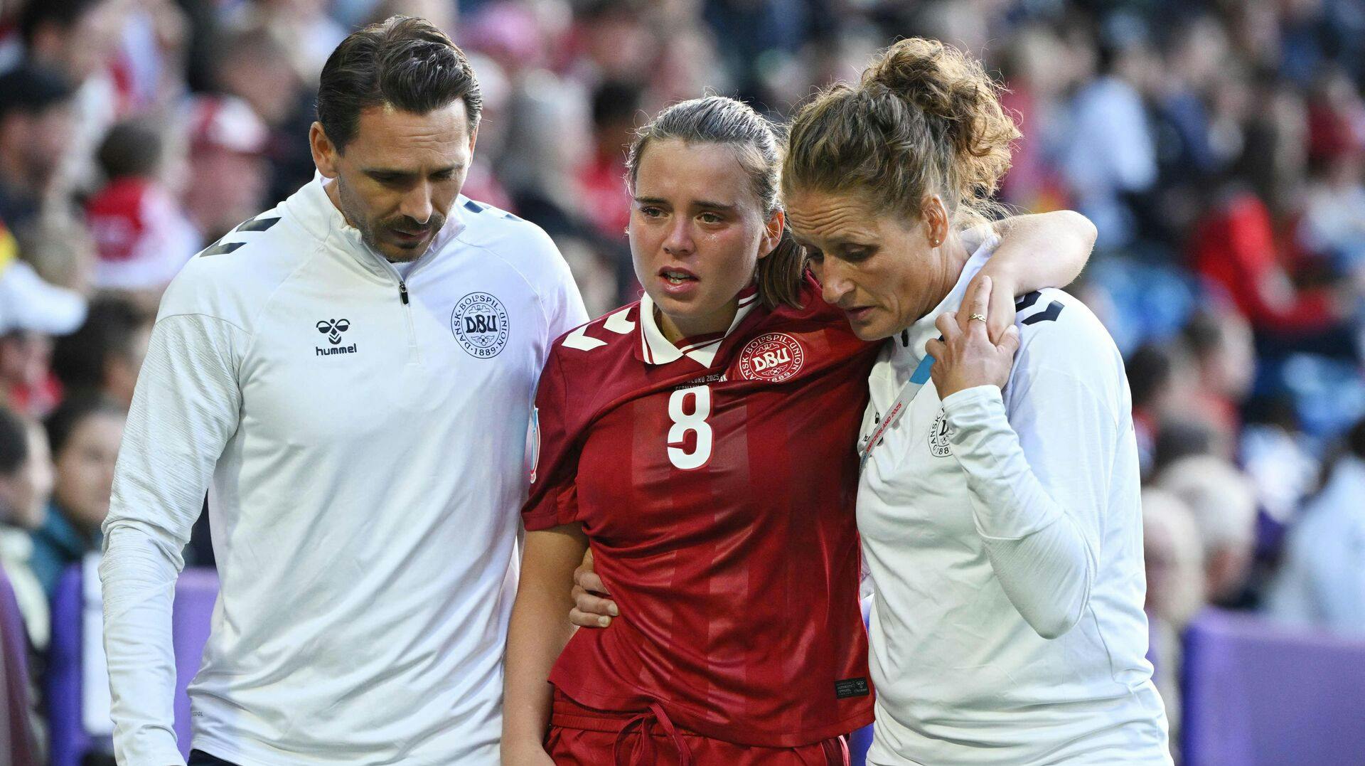 Emma Snerle og resten af det danske kvindelandshold kæmpede bravt mod tyskerne. Desværre var det ikke nok.