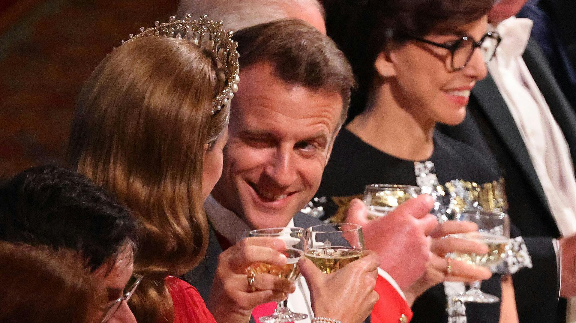 Oh La La..! Det kan man da kalde god energi, Macron.