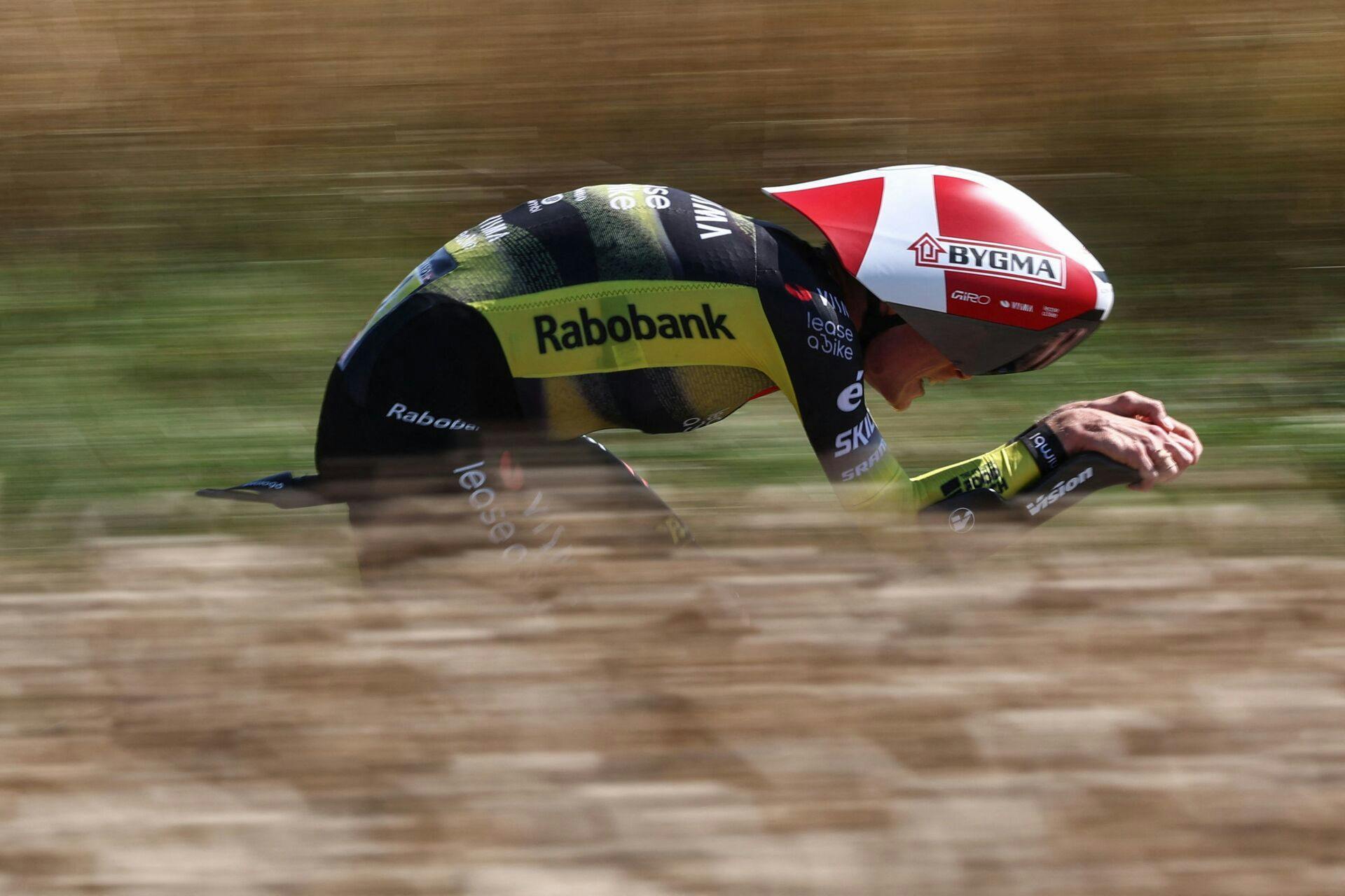Jonas Vingegaard fik ikke et ben til jorden på enkeltstarten, hvor Pogacar og særligt Remco Evenepoel var suveræne.