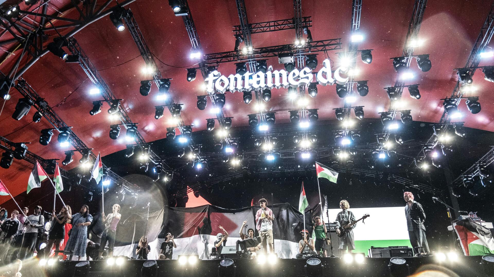 Fontaines D.C. spillede på Orange Scene.