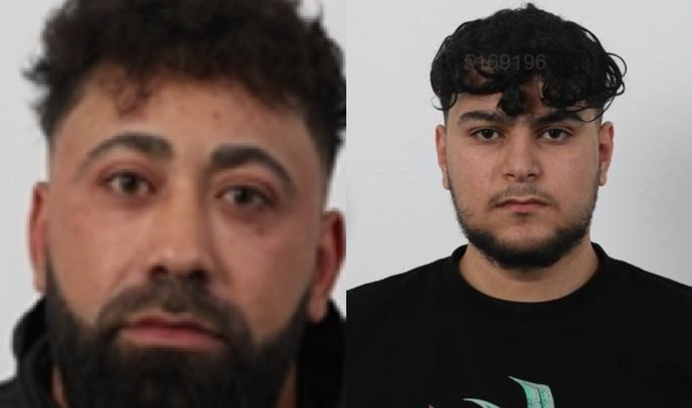 Politiet efterlyser 32-årige Wafik og 22-årige Mohamad i forbindelse med en sag om drabsforsøg på en dansk motorvej.