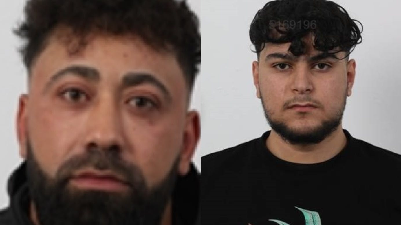 Politiet efterlyser 32-årige Wafik og 22-årige Mohamad i forbindelse med en sag om drabsforsøg på en dansk motorvej.