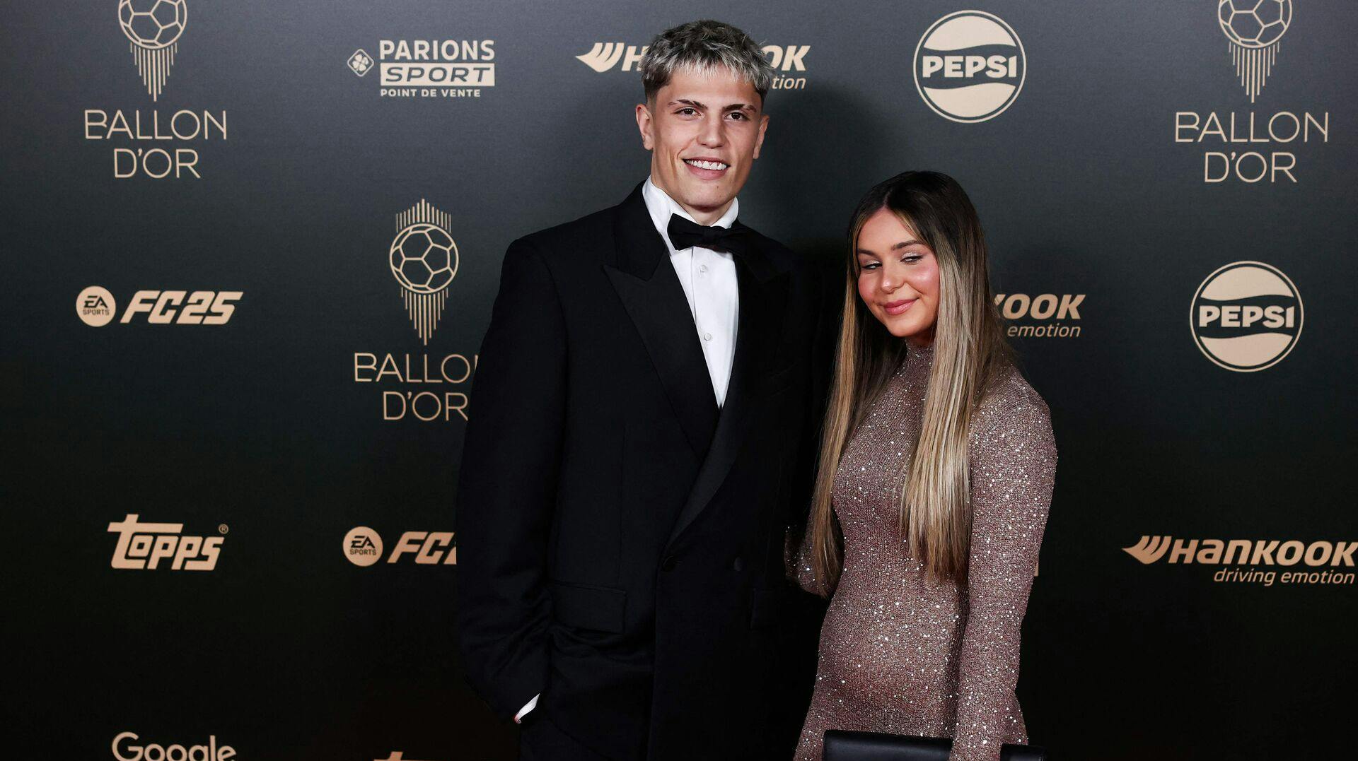 Alejandro Garnacho og Eva Garcia.