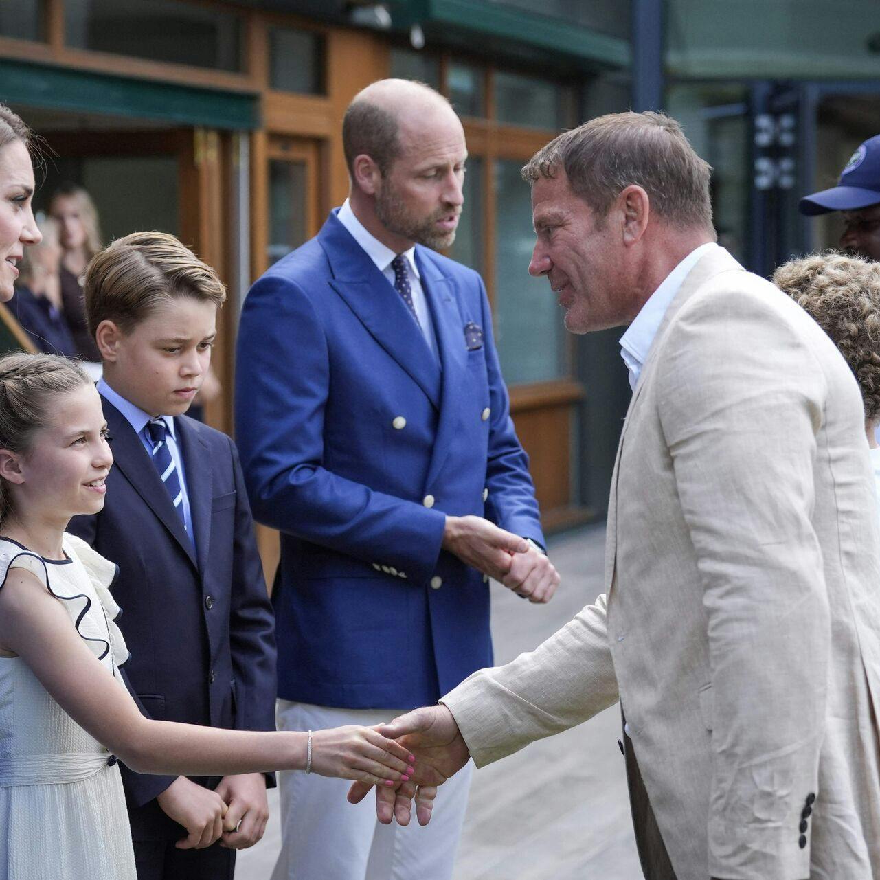 Prinsesse Charlotte og prins George er med deres forældre til Wimbledon-finale.
