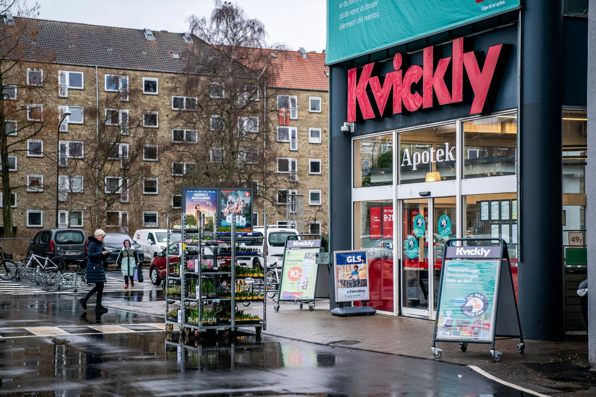 Kokainen er blandt andet blevet fundet i en Kvickly i Kalundborg. Billedet her er fra en butik i København.