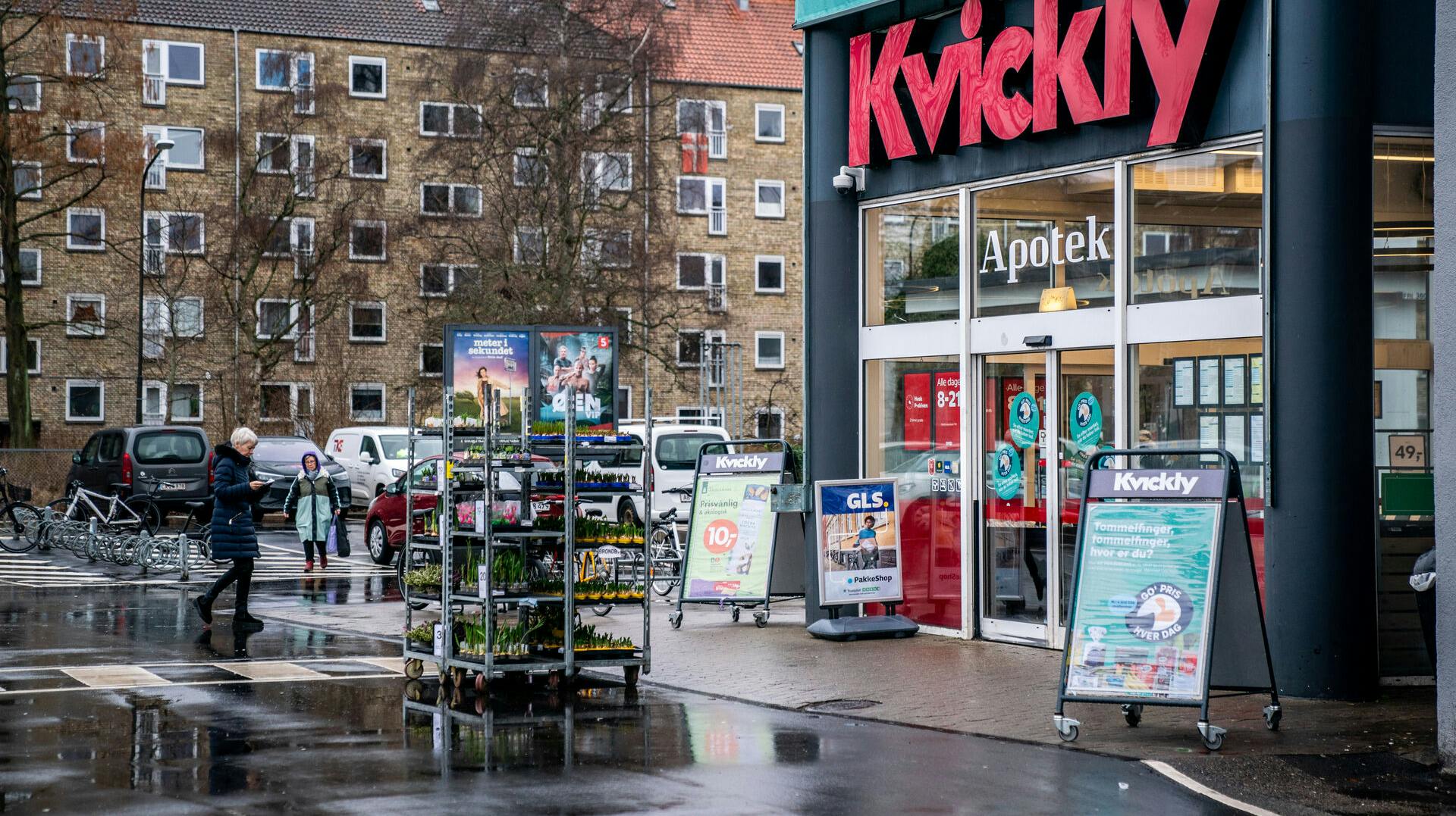 Kokainen er blandt andet blevet fundet i en Kvickly i Kalundborg. Billedet her er fra en butik i København.