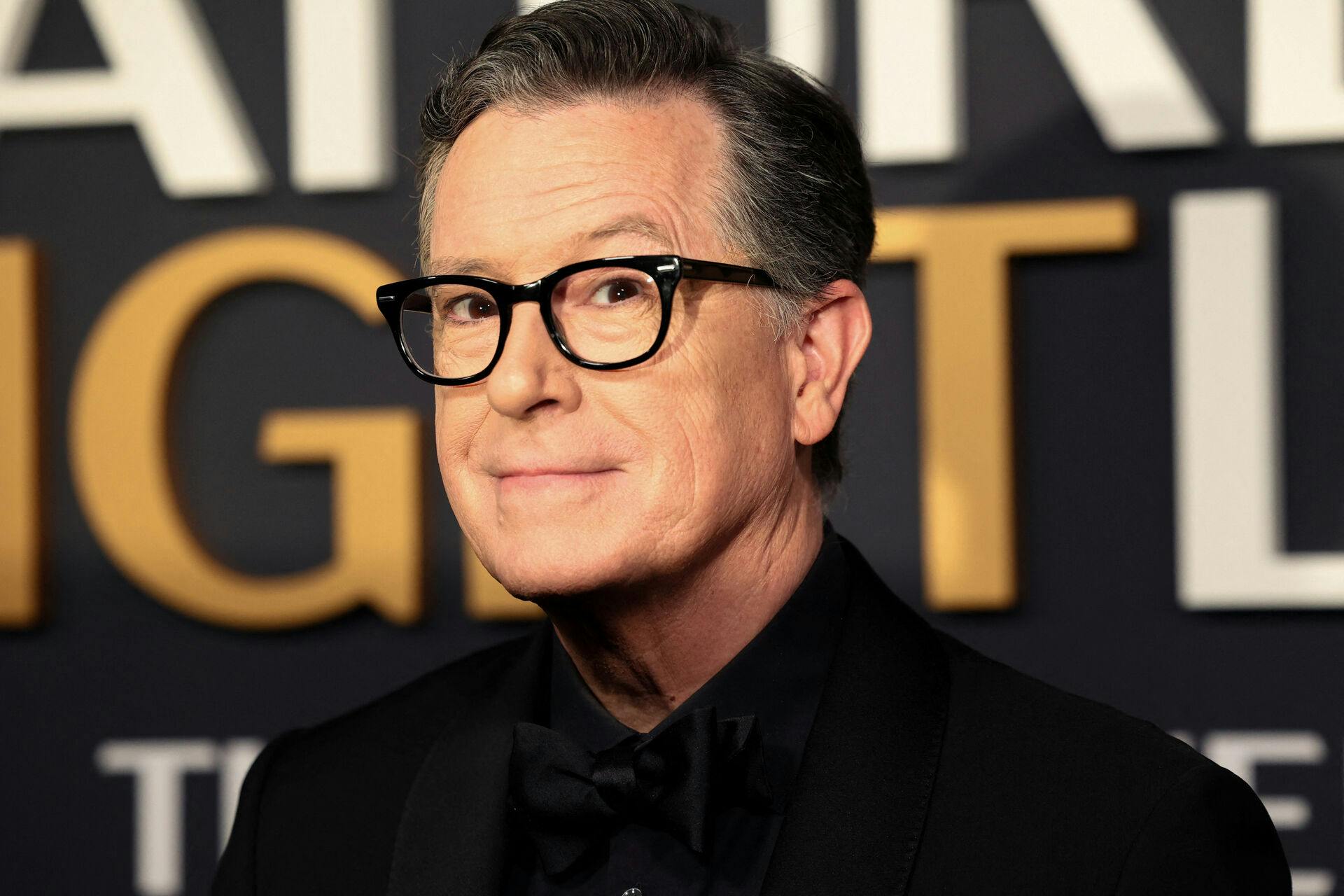 Stephen Colbert arrives for the Saturday Night Live 50: The Anniversary Special at 30 Rockefeller Plaza in New York City, U.S., February 16, 2025. REUTERS/Caitlin Ochs