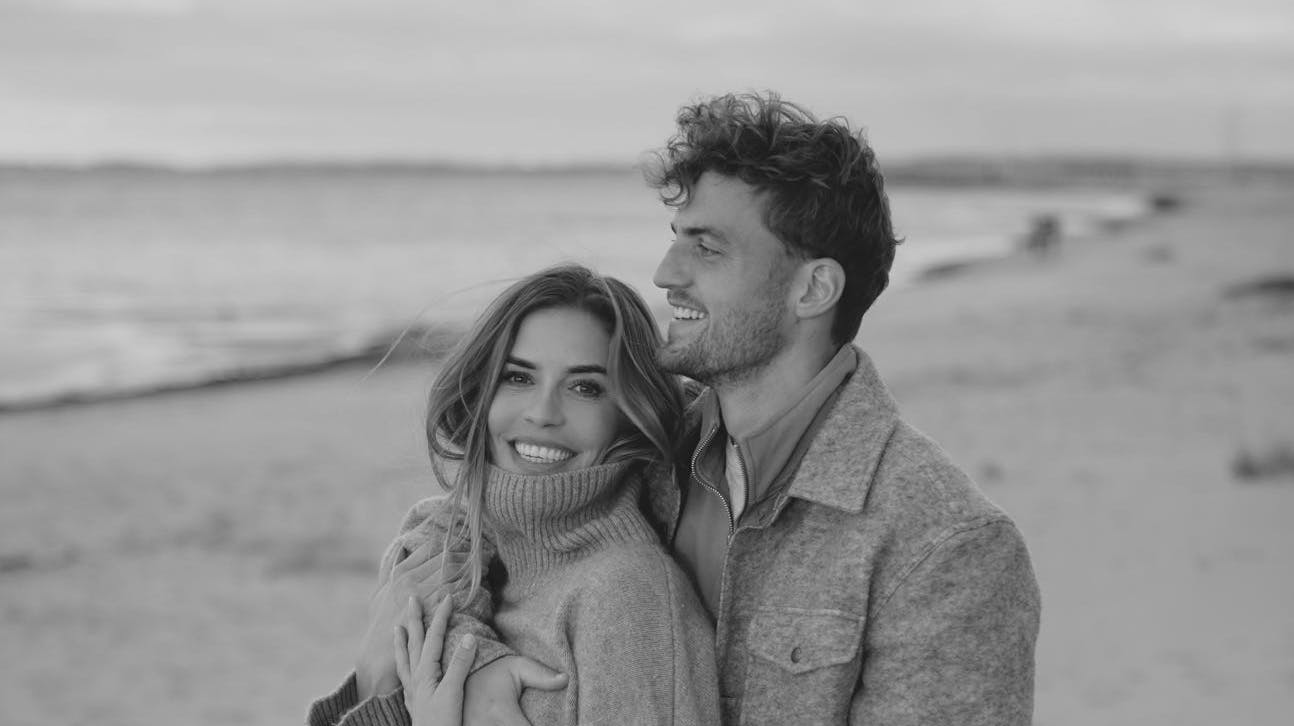 Philine Roepstorff og Jacob Bruun Larsen, da modellen var gravid. I april 2025 kom Belle til verden.