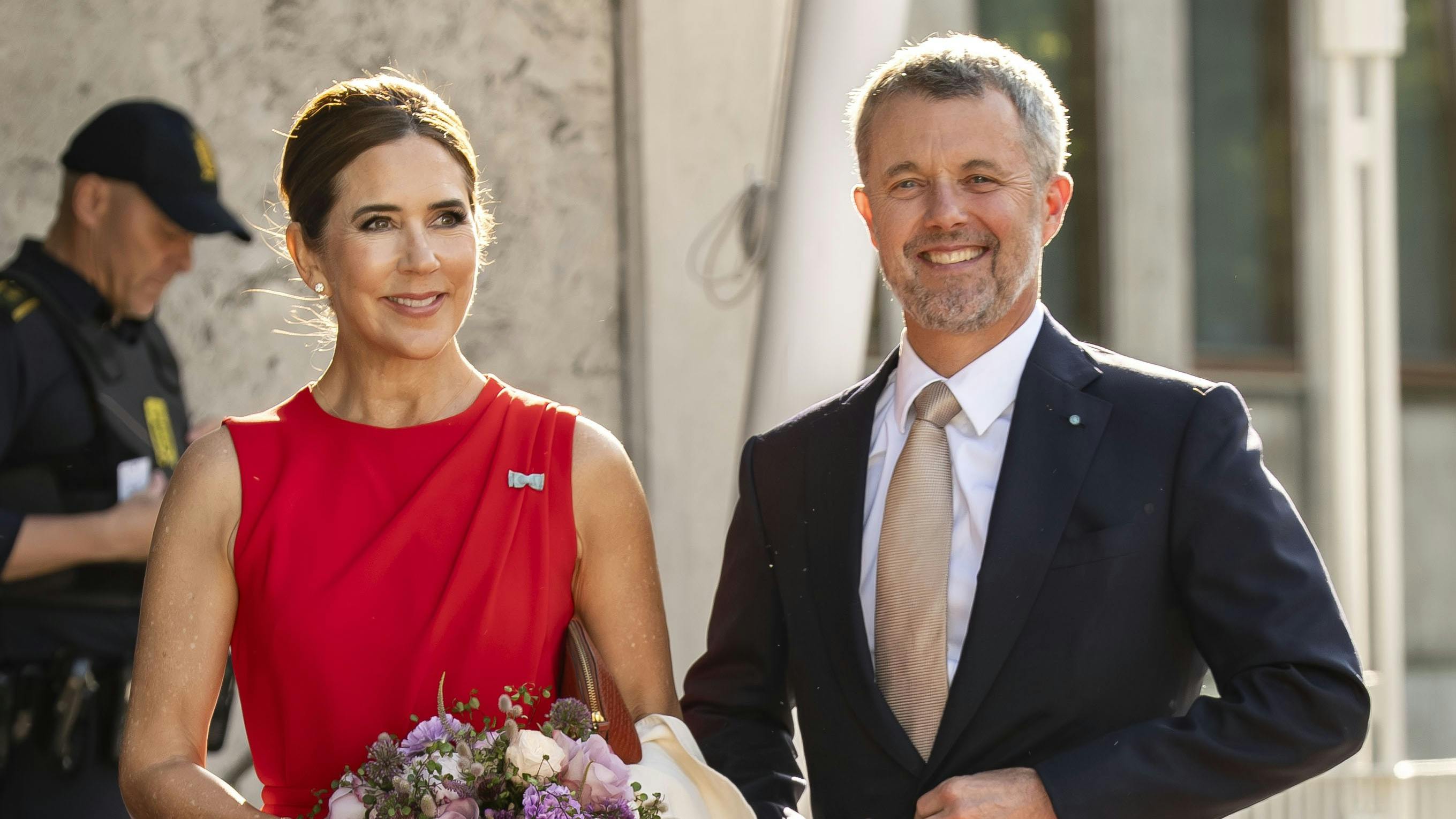 Dronning Mary og kong Frederik til den officielle åbningsceremoni i anledning af, at Danmark overtager EU-formandsskabet.