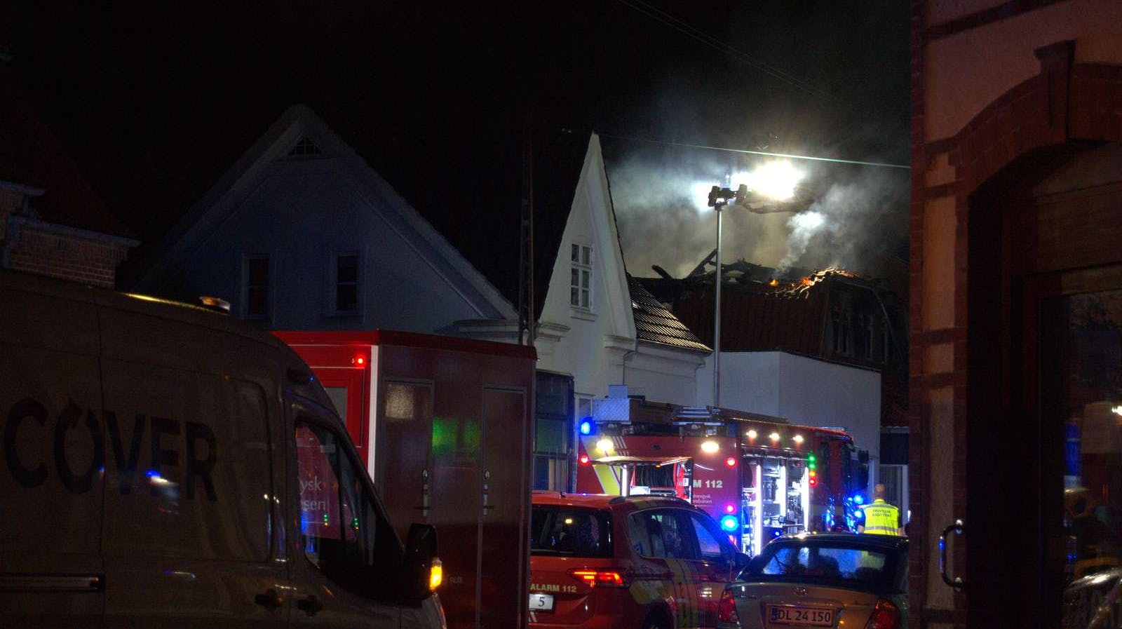 Her skete dødsbranden.