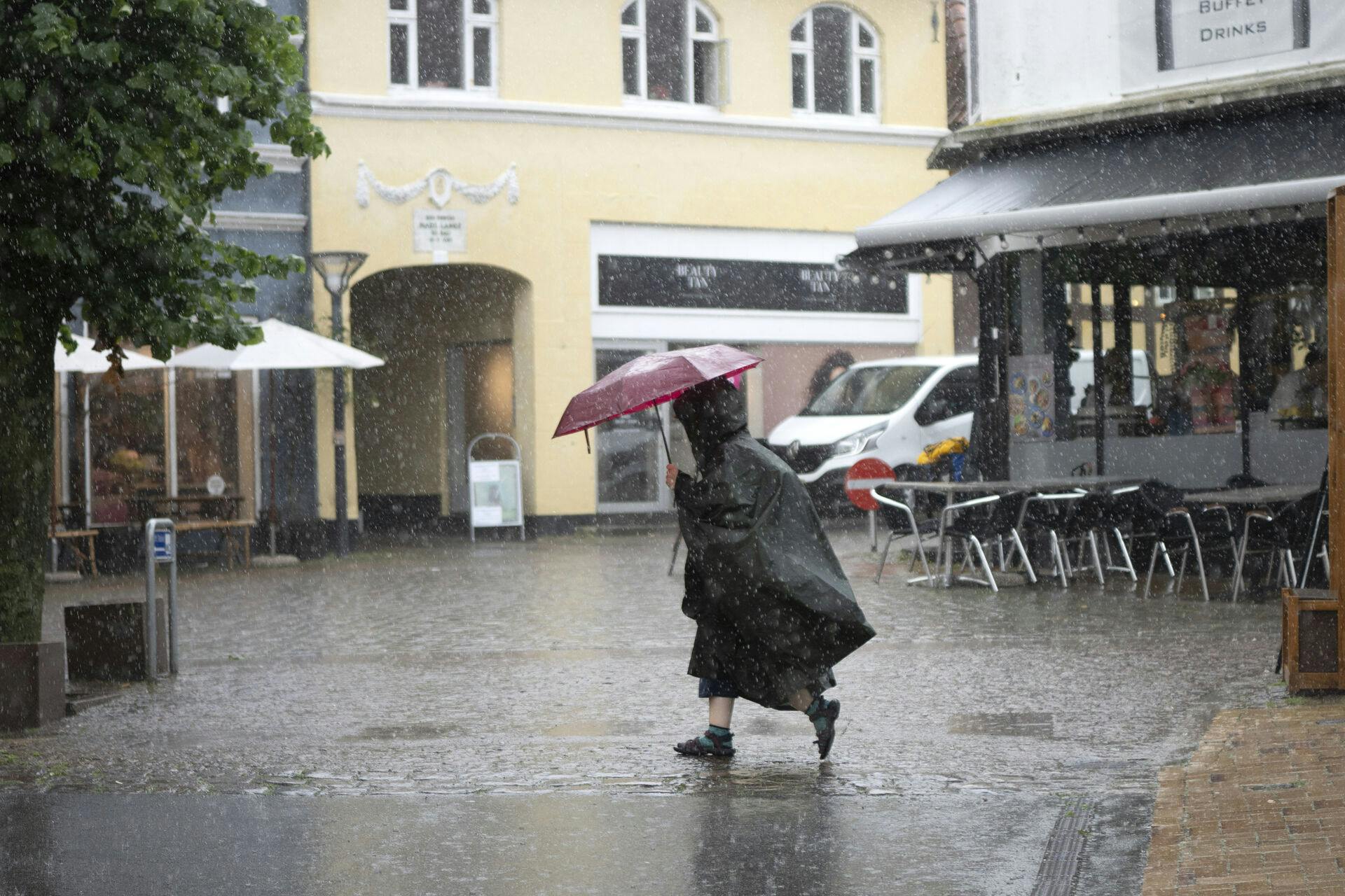 Det kunne være endt markant værre. Her er vi i Rudkøbing på Langeland.
