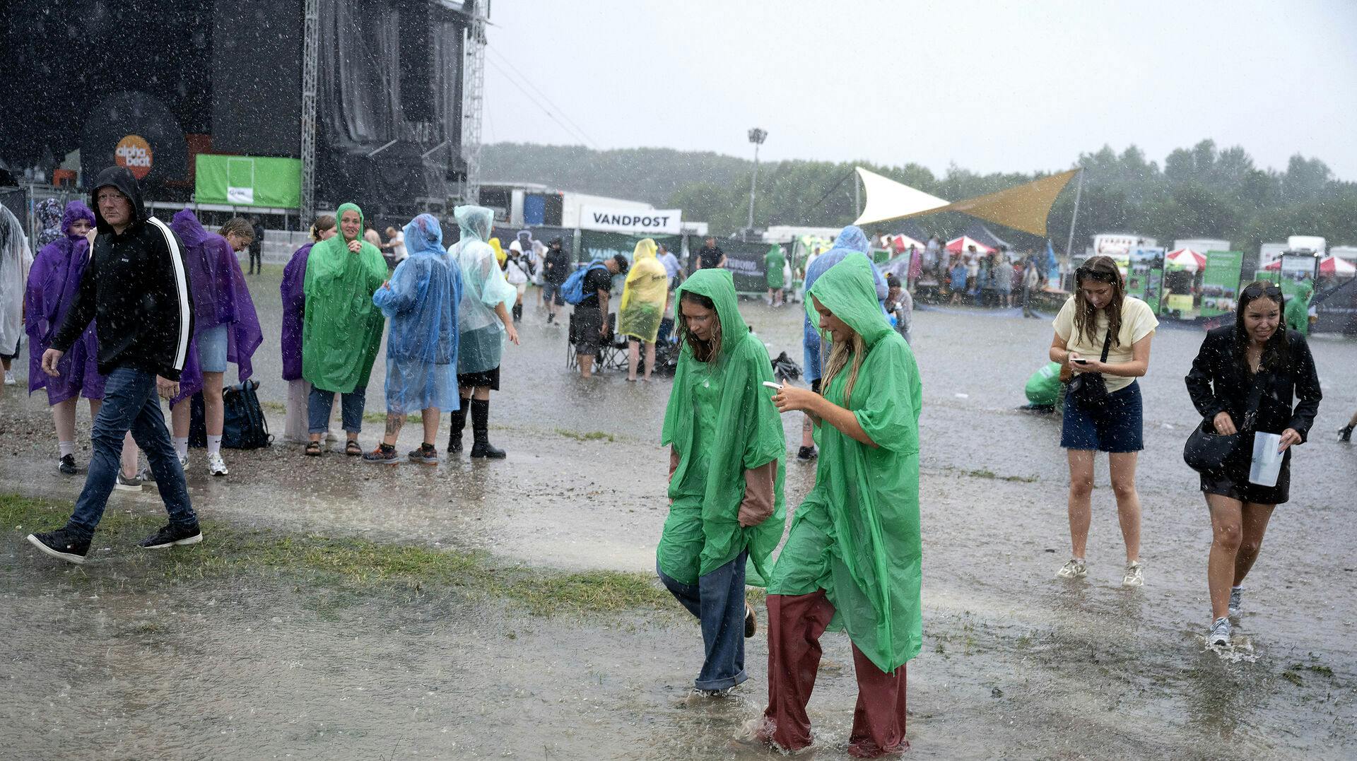 Regnkaos ved Grøn Koncert Esbjerg. Foto: Søren Gylling