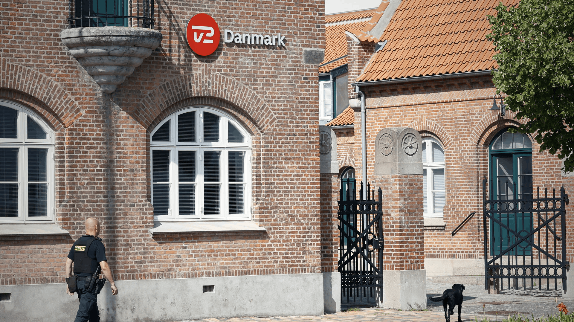 Bombetrussel imod TV 2 på Kvægtorvet i Odense, torsdag den 24. juli 2025. (Foto: Robert Wengler/Scanpix 2025)