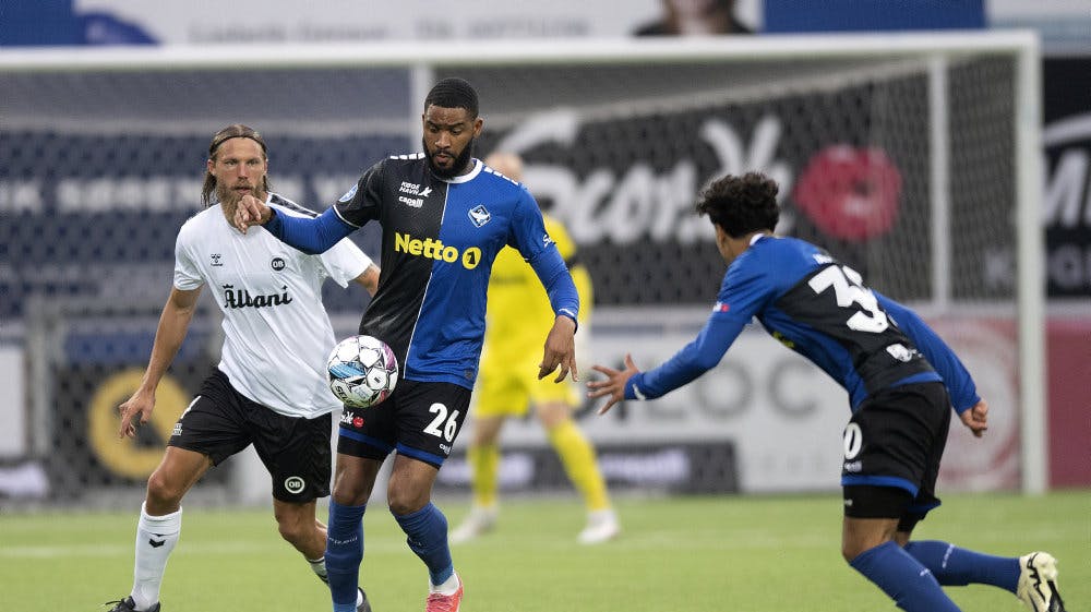 HB Køge - her mod OB i sidste sæson - har vundet sæsonens to første kampe. (Arkivfoto).