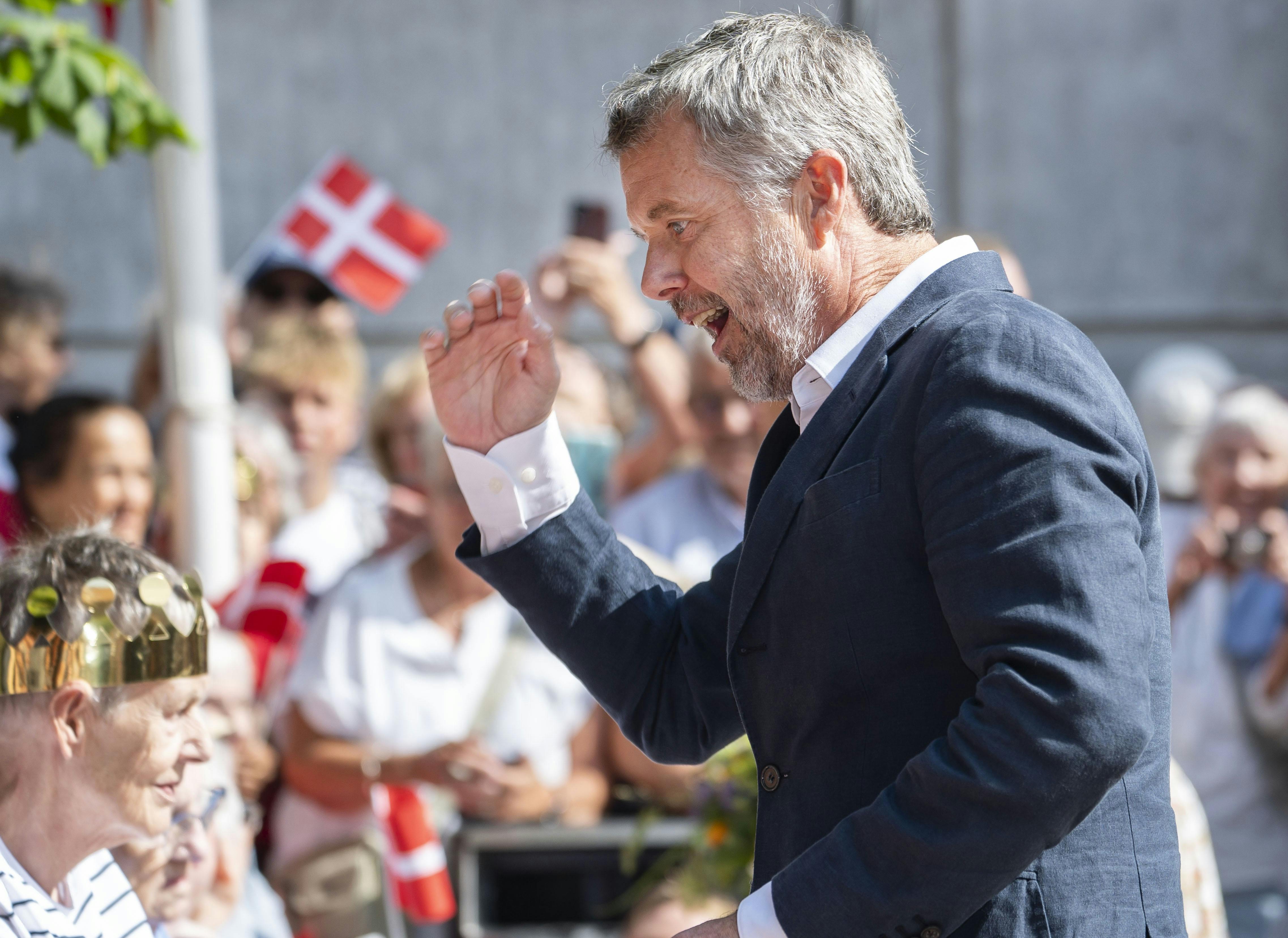 Kongen kunne ikke skjule sin begejstring.