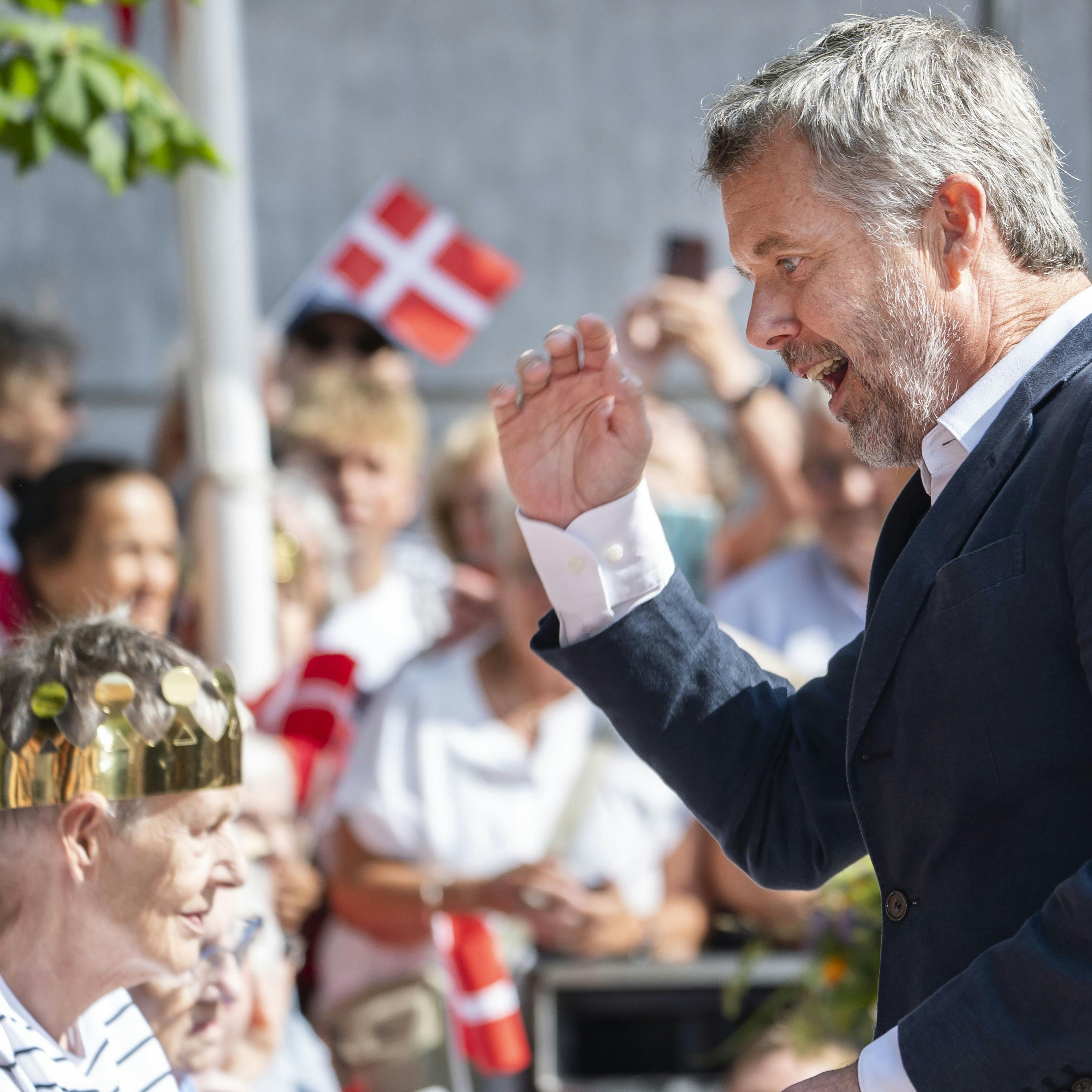 Kongen kunne ikke skjule sin begejstring.