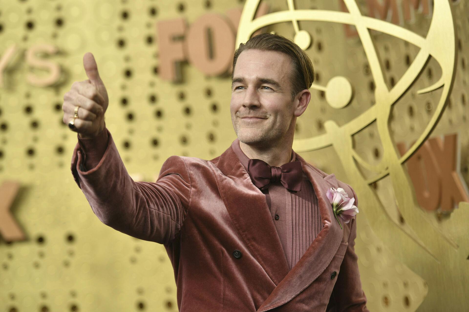 James Van Der Beek arrives at the 71st Primetime Emmy Awards on Sunday, Sept. 22, 2019, at the Microsoft Theater in Los Angeles. (Photo by Richard Shotwell/Invision/AP)