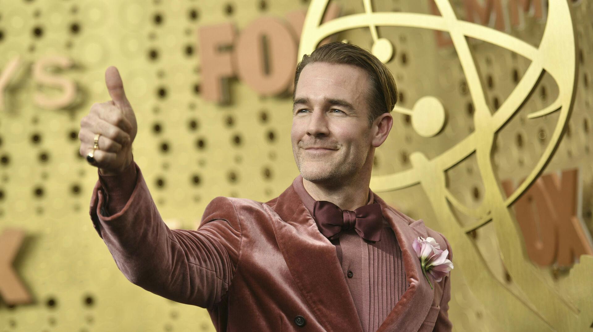 James Van Der Beek arrives at the 71st Primetime Emmy Awards on Sunday, Sept. 22, 2019, at the Microsoft Theater in Los Angeles. (Photo by Richard Shotwell/Invision/AP)
