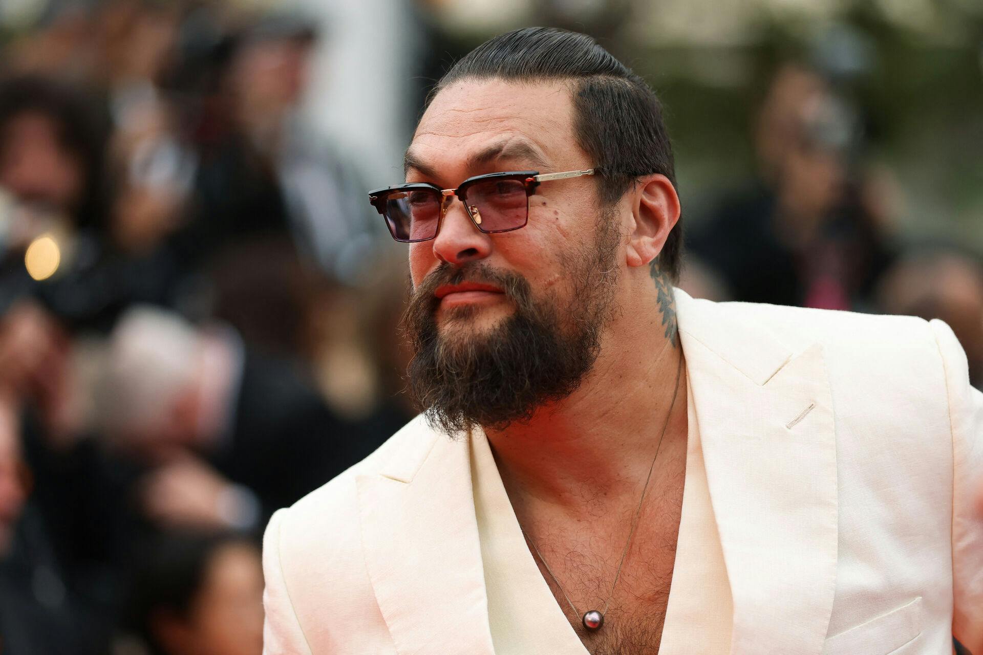 Jason Momoa poses on the red carpet during arrivals for the screening of the film "Highest 2 Lowest" Out of competition at the 78th Cannes Film Festival in Cannes, France, May 19, 2025. REUTERS/Manon Cruz