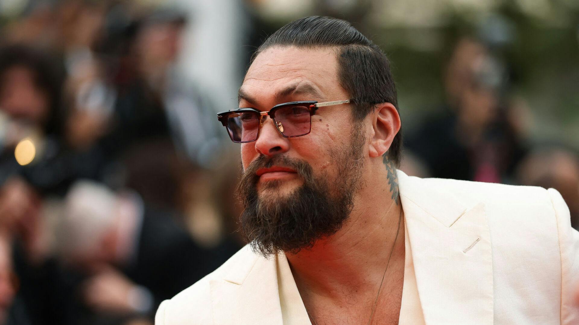 Jason Momoa poses on the red carpet during arrivals for the screening of the film "Highest 2 Lowest" Out of competition at the 78th Cannes Film Festival in Cannes, France, May 19, 2025. REUTERS/Manon Cruz