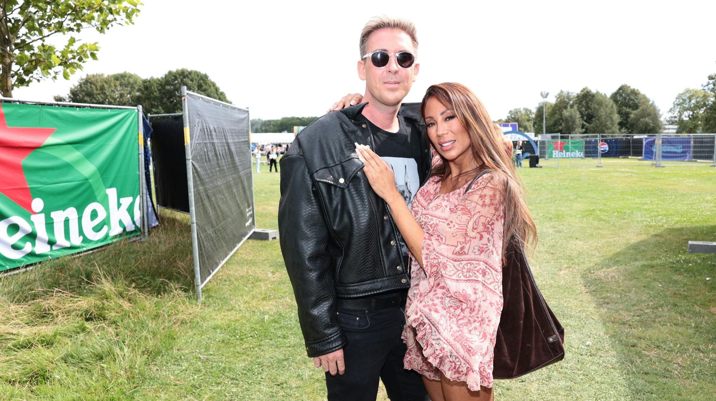 Jackie Navarro med vennen Anders.