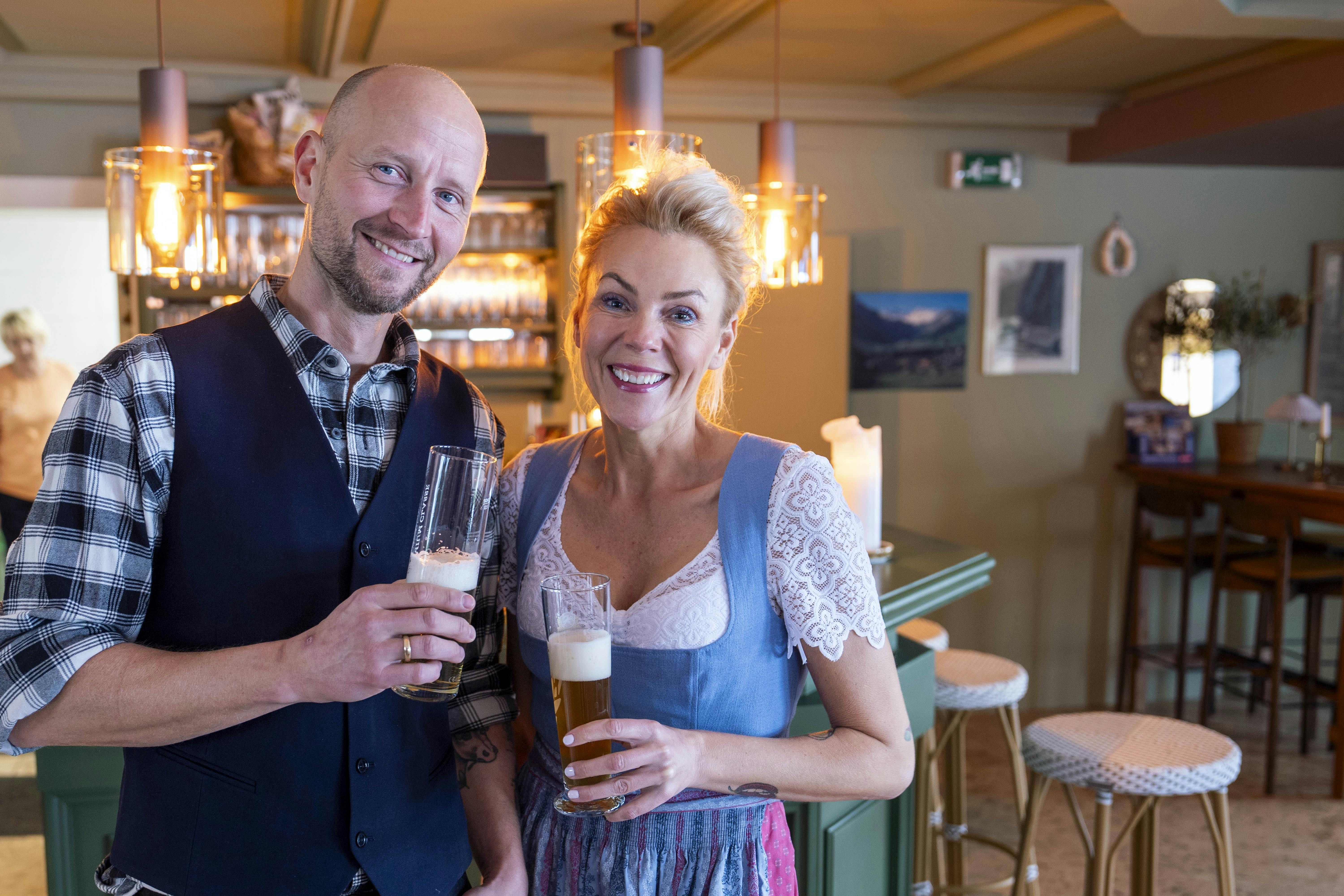 Anders Beier og Lener Beierer driver Hotel Edelweis i Østrig.