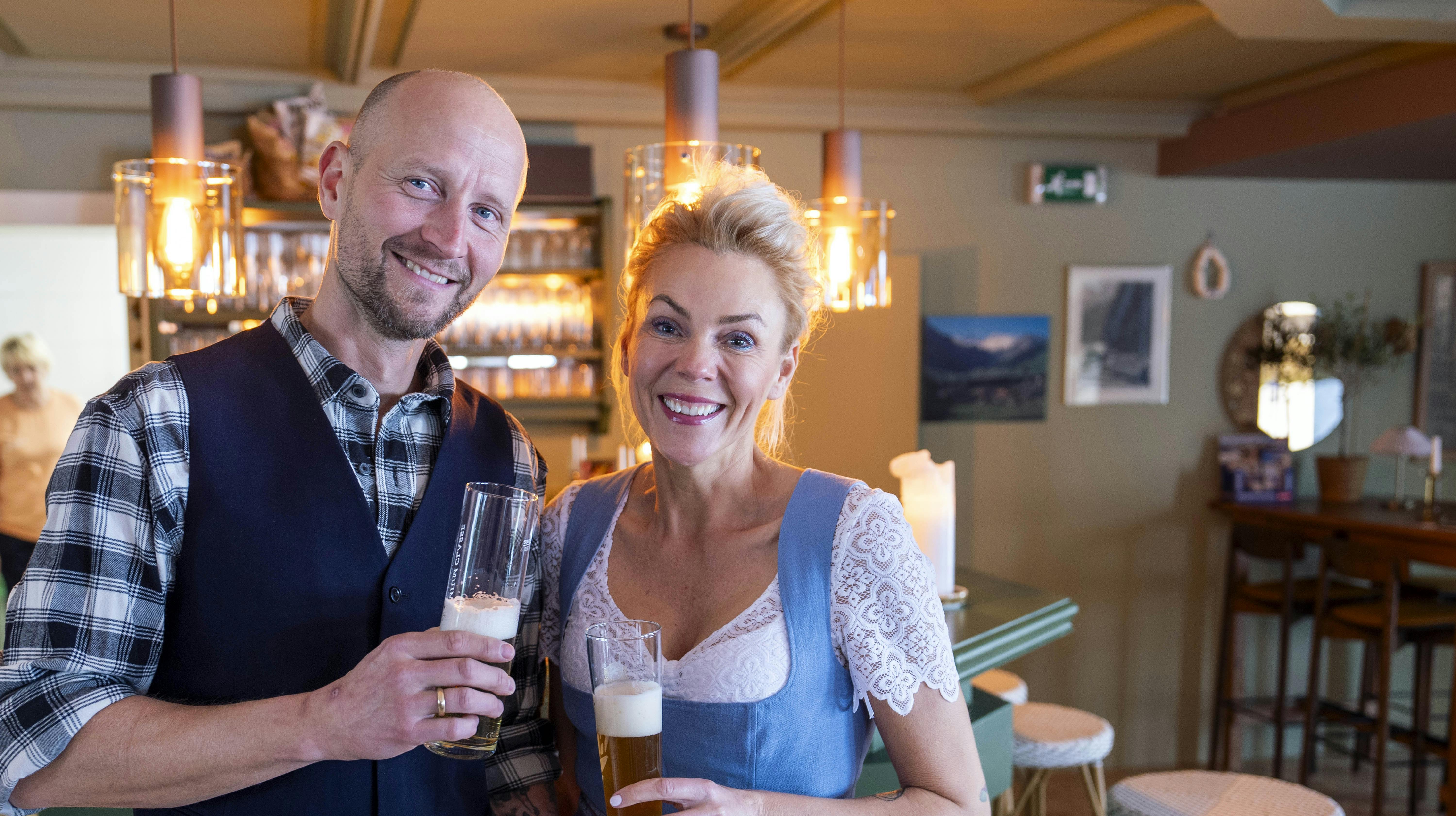 Anders Beier og Lener Beierer driver Hotel Edelweis i Østrig.