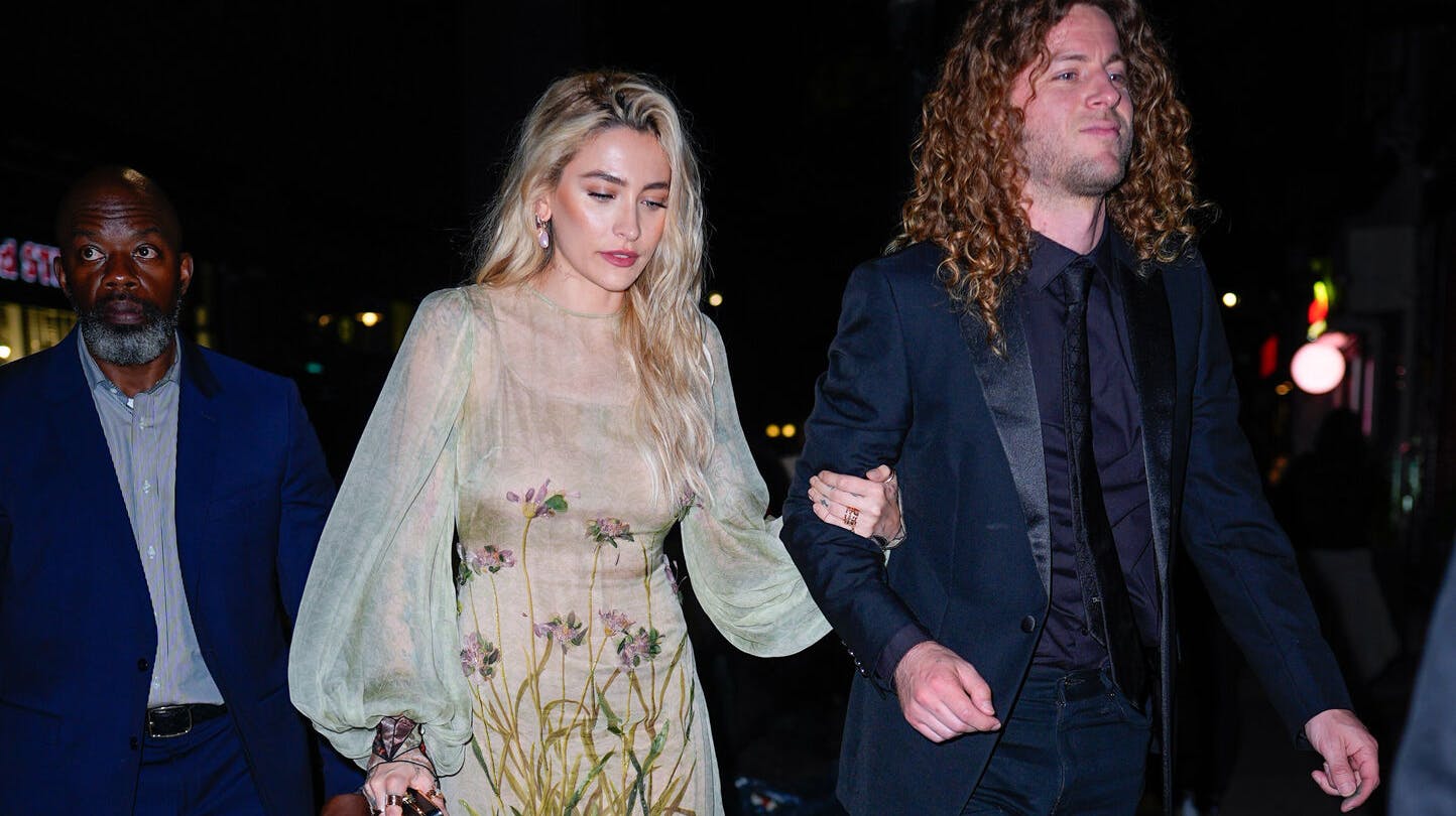 Paris Jackson and Justin Long are seen on June 8, 2025 in New York City, NY. (Photo by XNY/starmaxinc.com/Newscom/Sipa USA)