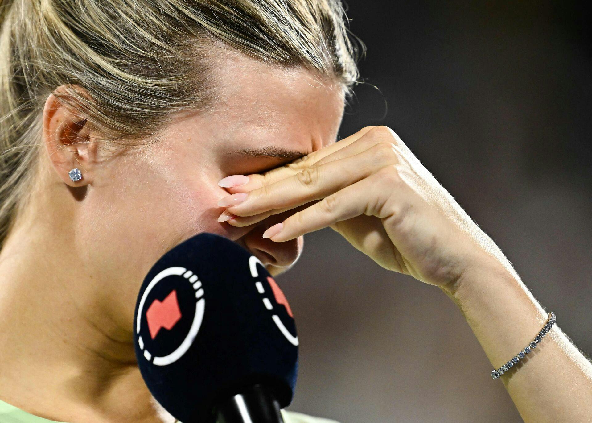 Eugenie Bouchard kunne ikke holde tårerne tilbage.