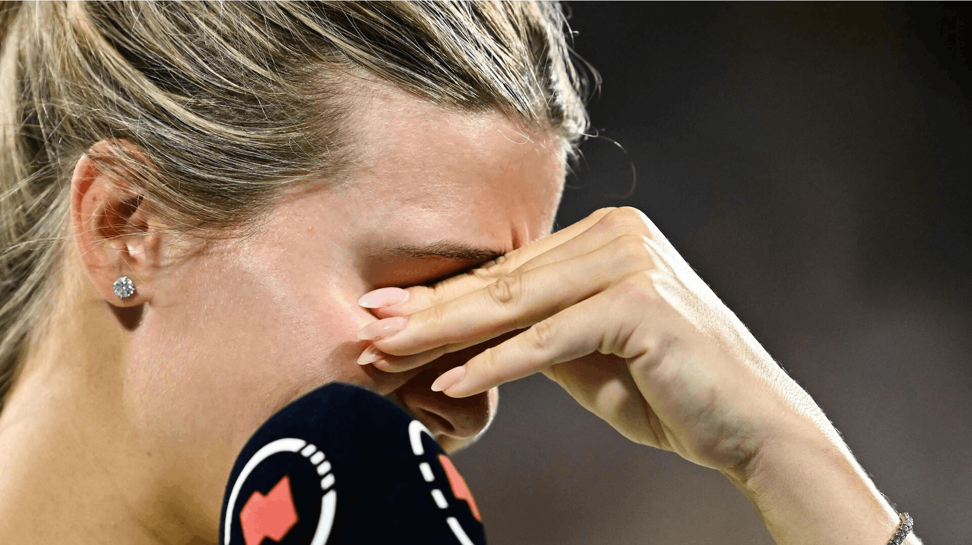 Eugenie Bouchard kunne ikke holde tårerne tilbage.