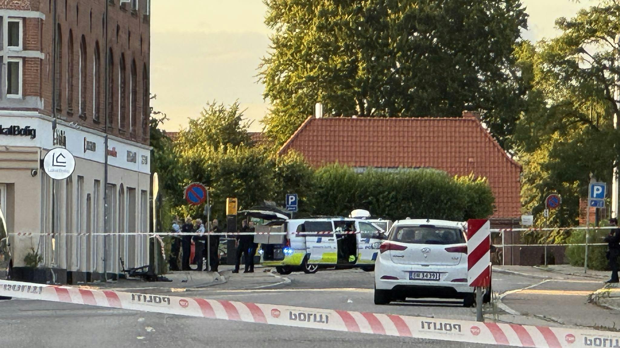 Skyderiet skete midt på Gentoftegade.