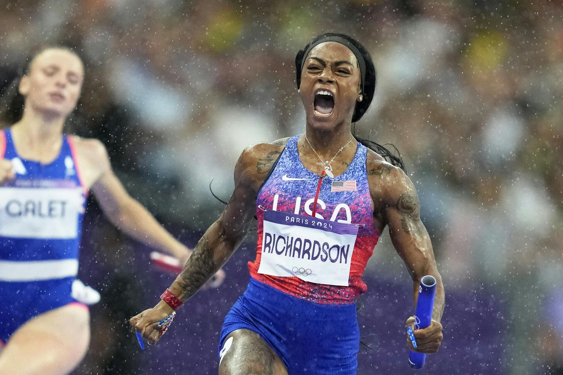 Sha'carri Richardson vandt OL-guld i Paris 2024.