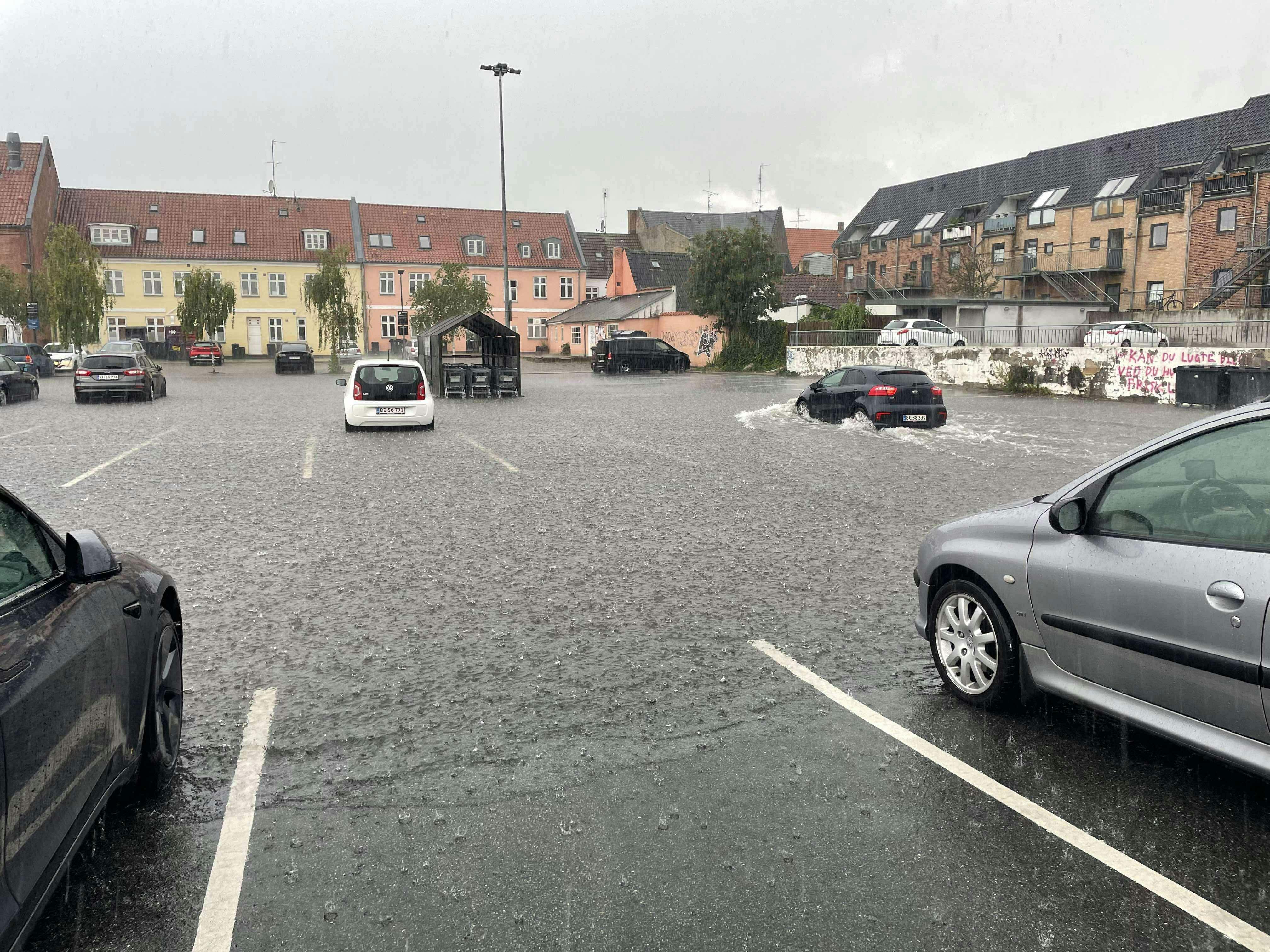Sådan så det fredag ud i Svendborg.
