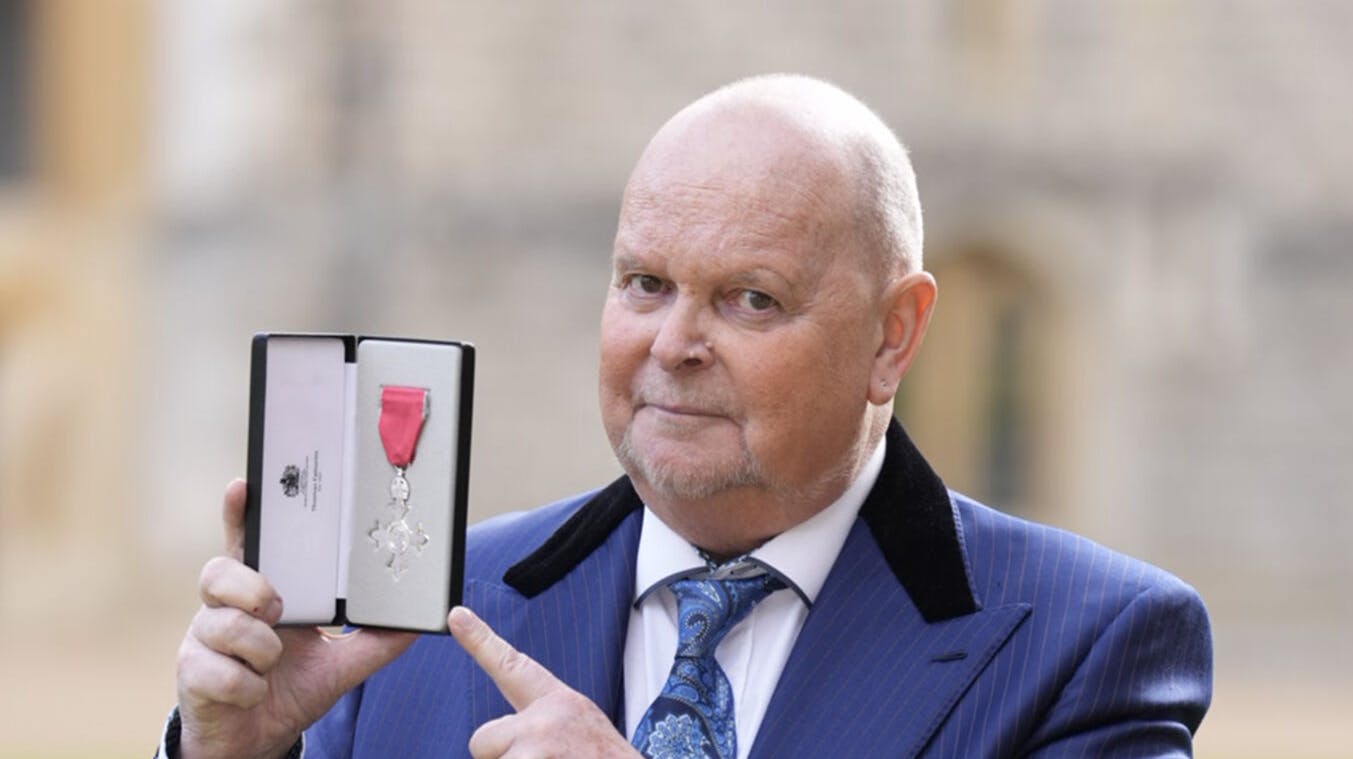 James Whale blev sidste år hædret med en MBE.