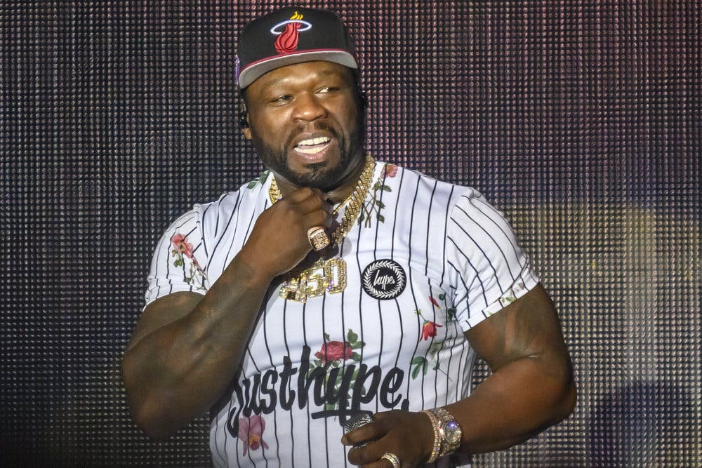 Et af de helt store navne på plakaten til årets Smukfest er den amerikanske rapper 50 Cent. Tidligere har han spillet til fredagsrock på plænen i Tivoli. (Arkivfoto). - Foto: Torben Christensen/Ritzau Scanpix&nbsp;