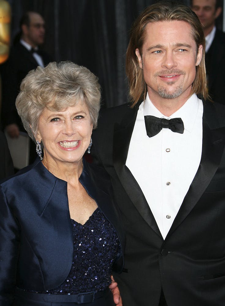 Brad Pitt med sin mor, Jane Etta Pitt.