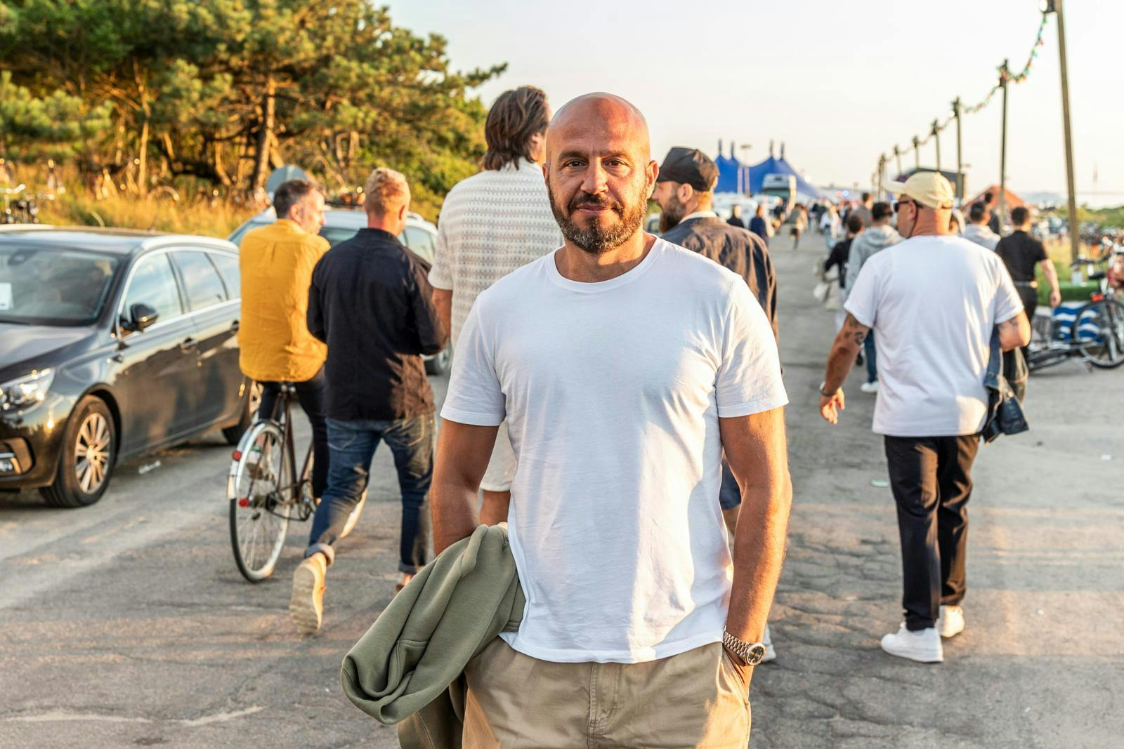 Dar Salim har haft en travlt sommer - her ses han under "Musik i Lejet", mens de nye festligheder foregår i Skanderborg.